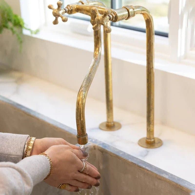 Antique Brass Kitchen Faucet – Unlacquered Brass Faucet