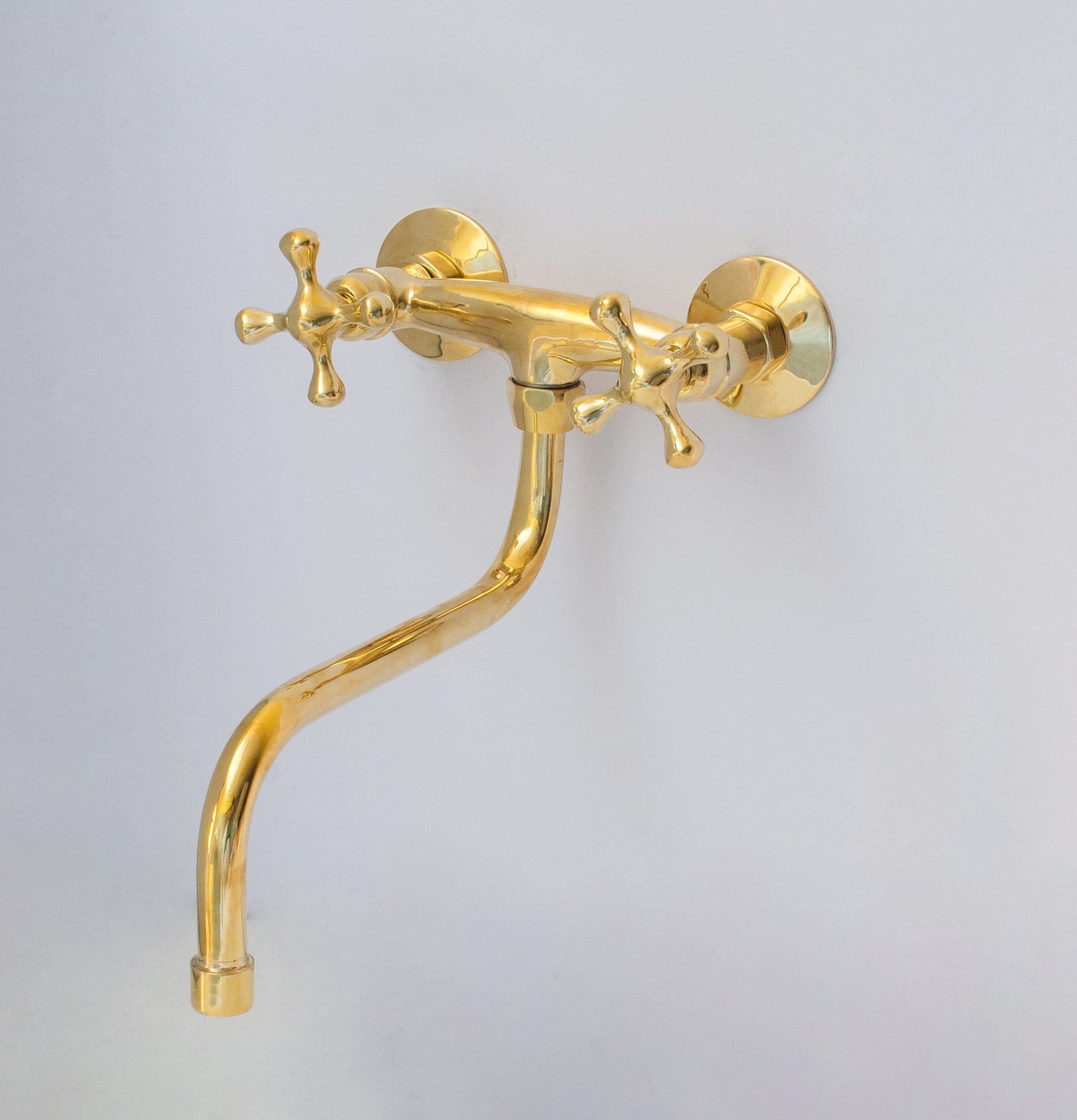 Antique Brass Kitchen Faucet – Wall Kitchen Faucet