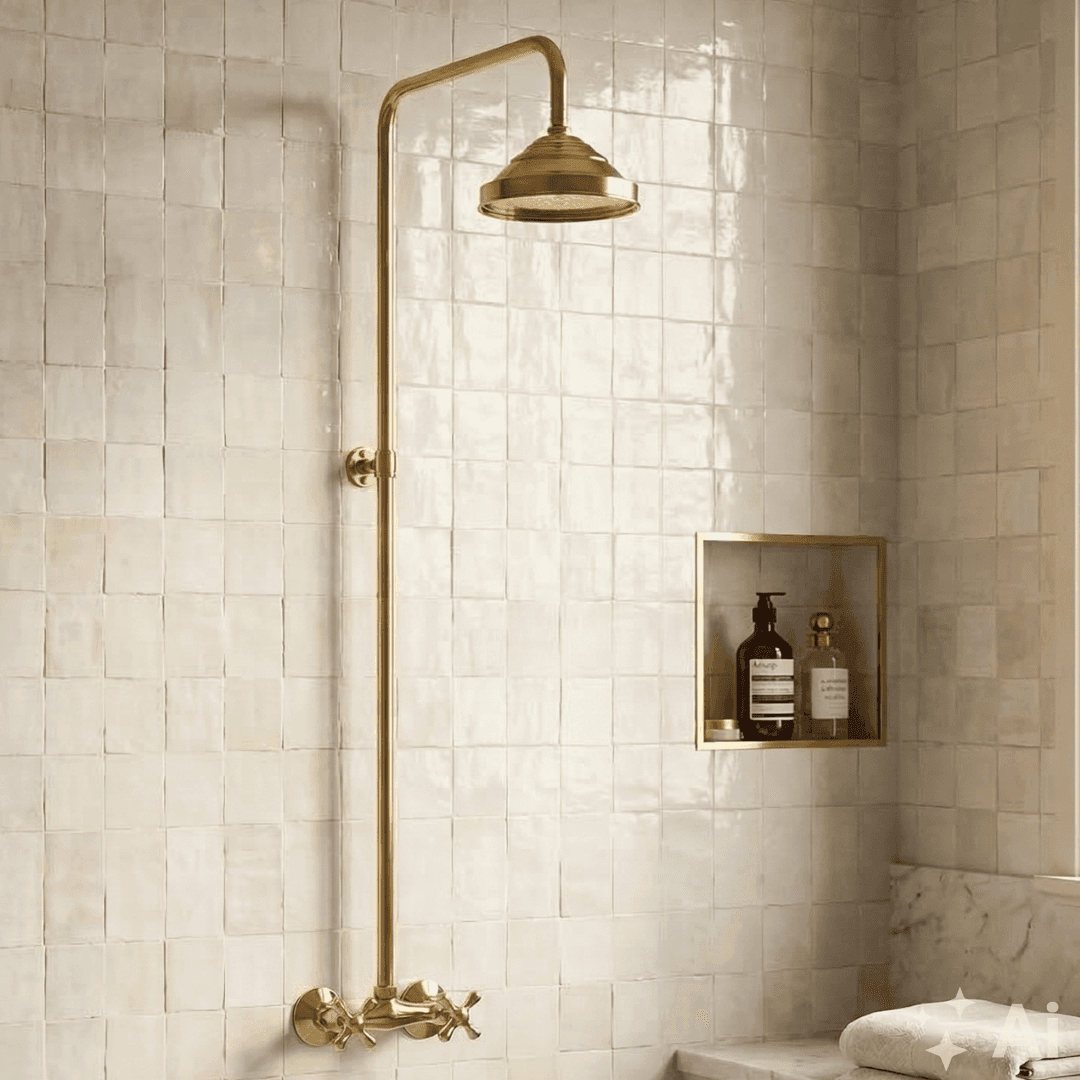 Antique Brass Shower Fixtures – Brass Shower System