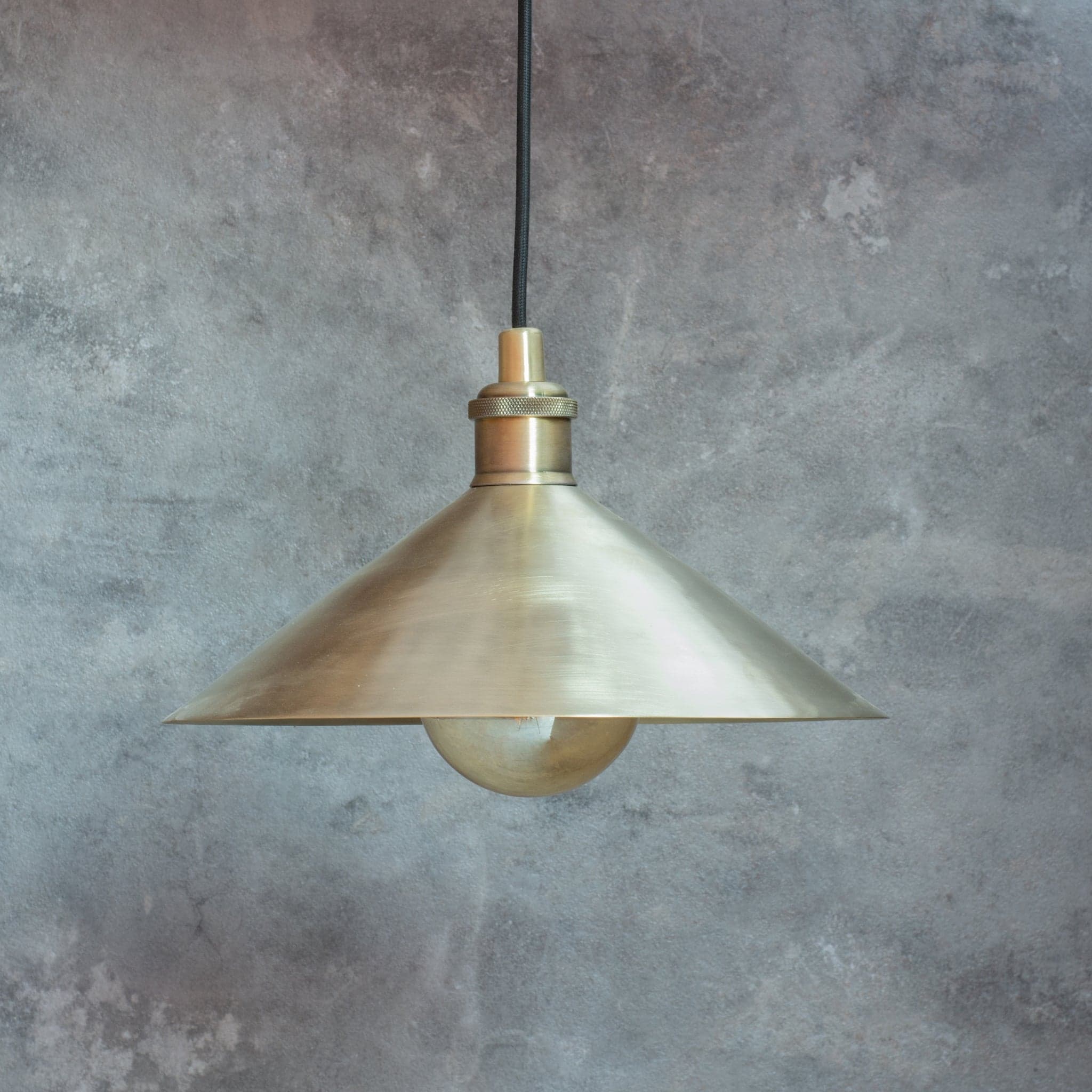 Brushed Brass Pendant Light Shade, Ceiling Mount Kitchen Island Lighting, Brass Hanging Lamp Dining Table