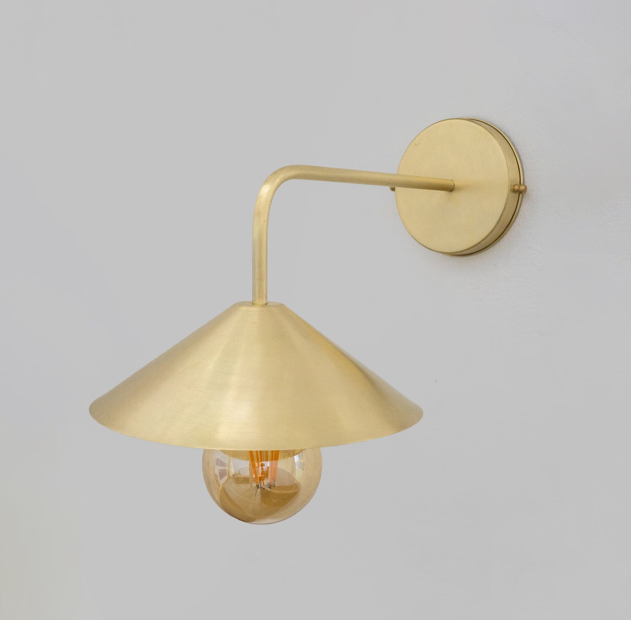 Brushed Brass Wall-Mounted Lamp, Entryway Wall Sconce Light
