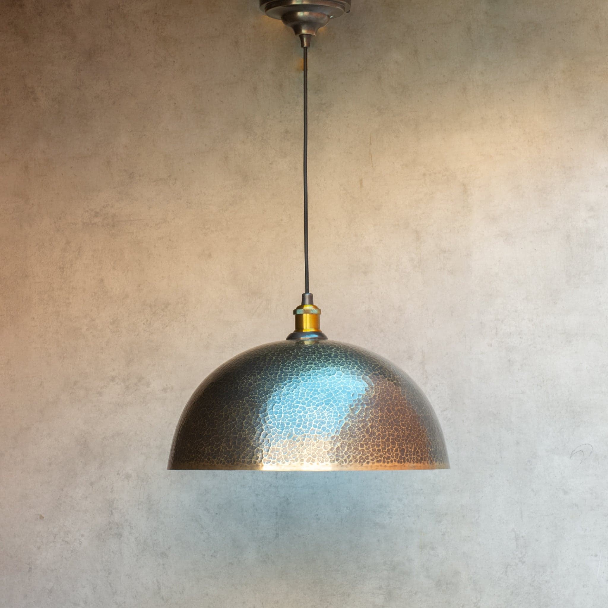 Hammered Pendant Light, Brass Dome Ceiling Light, Kitchen Island Hanging Light Fixture