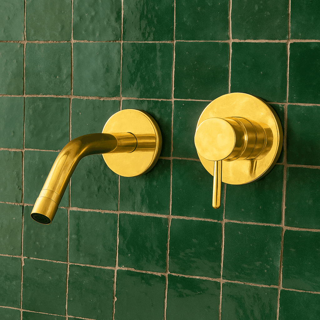 Heritage - Unlacquered Brass Bath Wall Mount Faucet