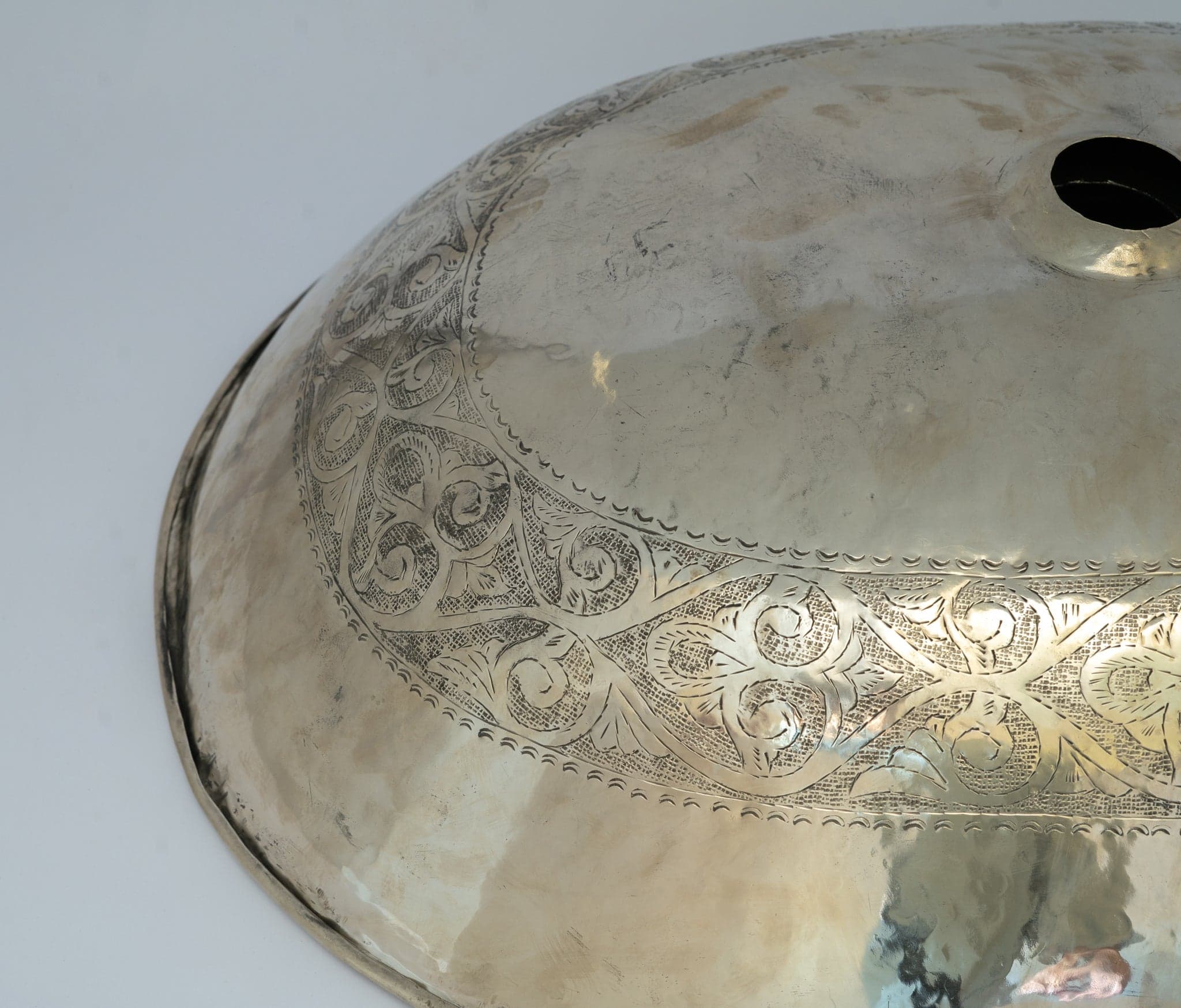 Oval Silver Bathroom Sink – German Silver Vessel Sink – Countertop Washbasin for Powder Room