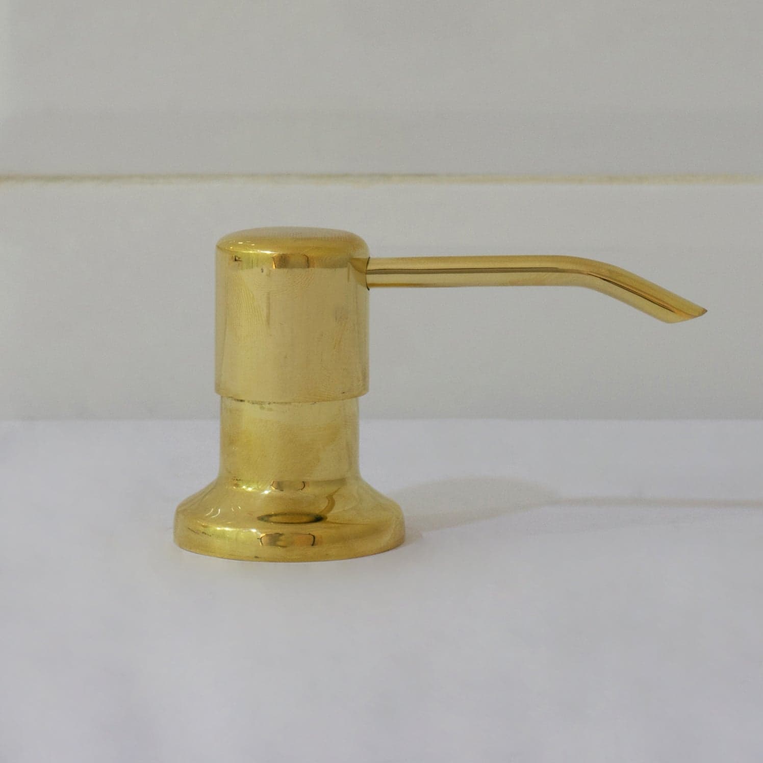 Soap Dispenser, Unlacquered Brass, Kitchen Sink Soap Dispenser