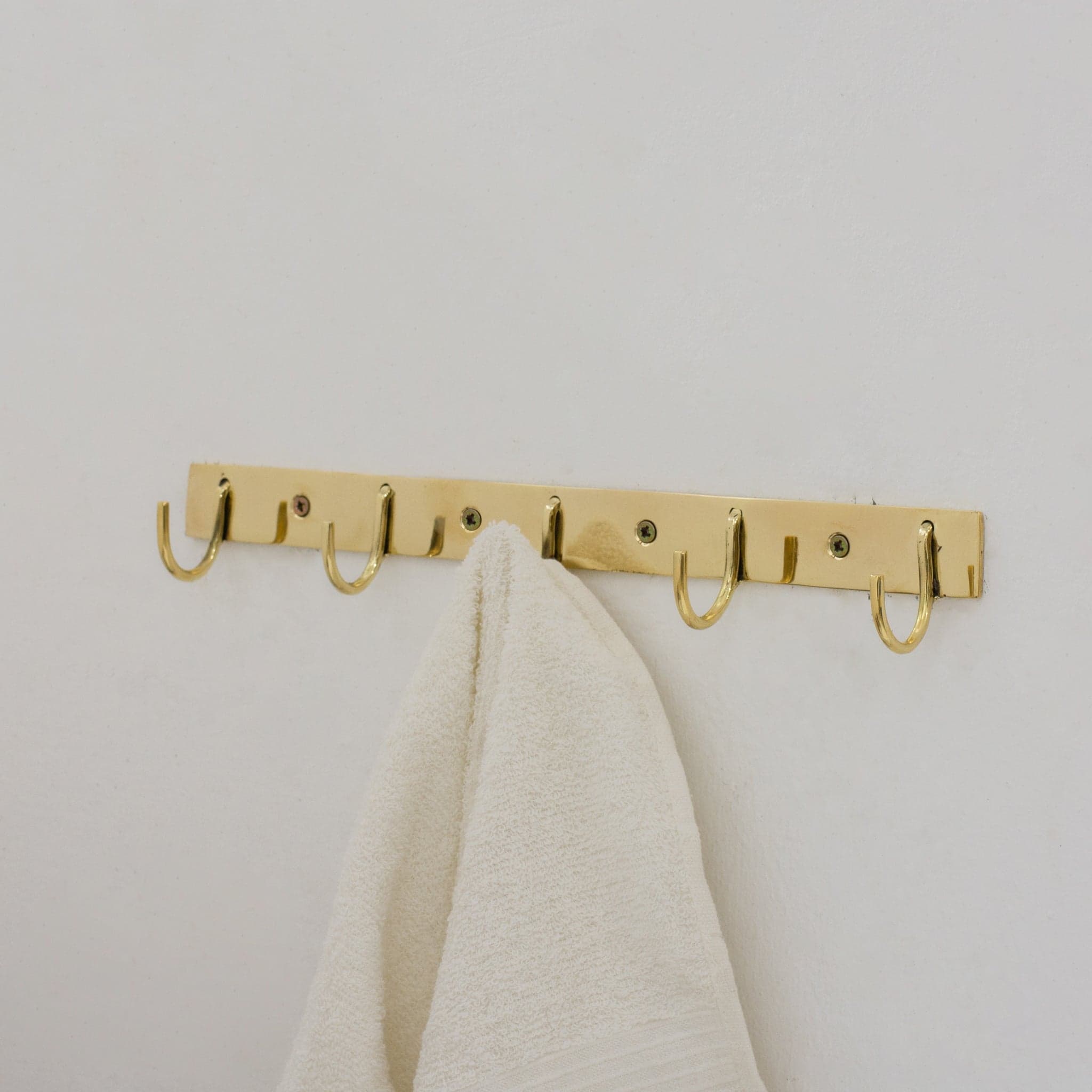 Solid Brass Coat Hooks Rack, Wall Mounted Hanger Hooks, Hallway Hooks