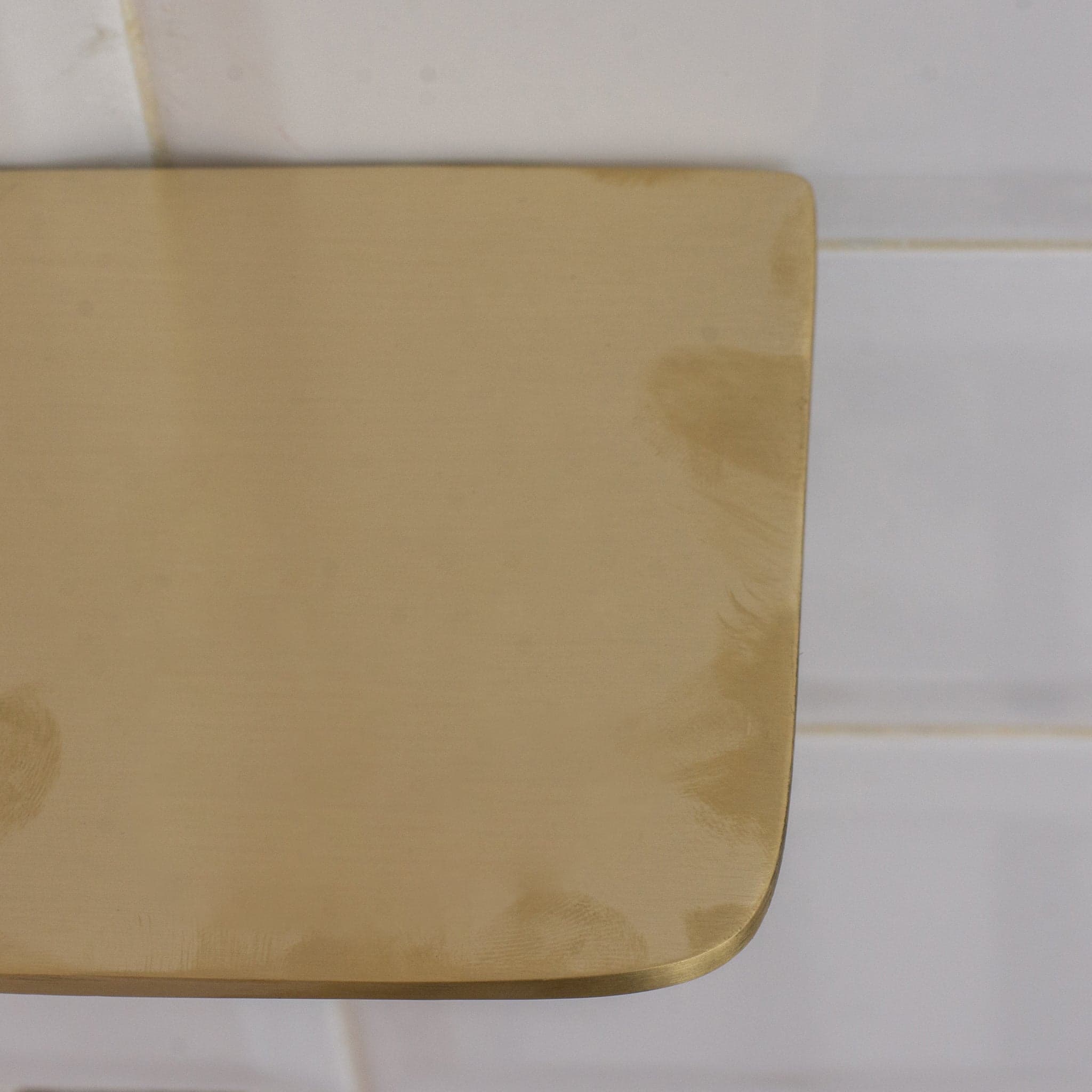 Solid Brass Floating Shelf | Wall-Mount Bathroom Shelf & Shower Soap Holder