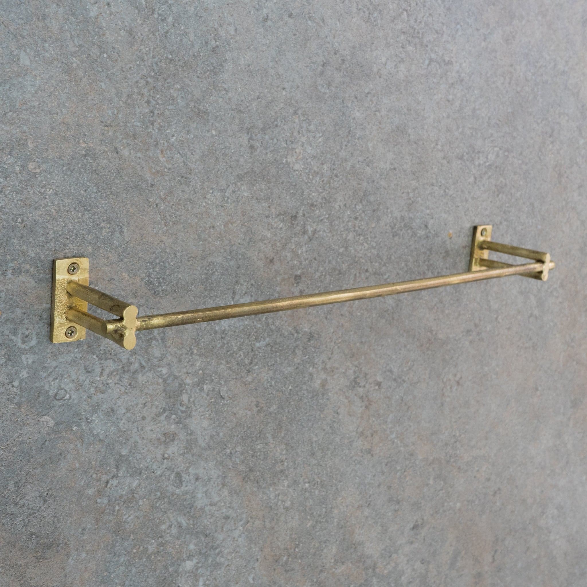 Unfinished Brass Towel Bar Holder | Bathroom Towel Hanger
