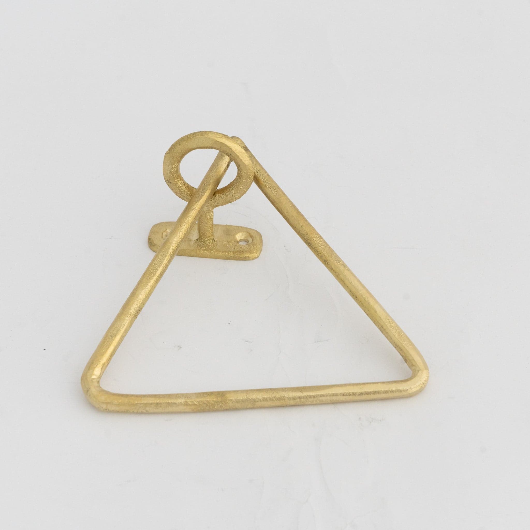Unfinished Solid Brass Towel Ring, Sand Casted