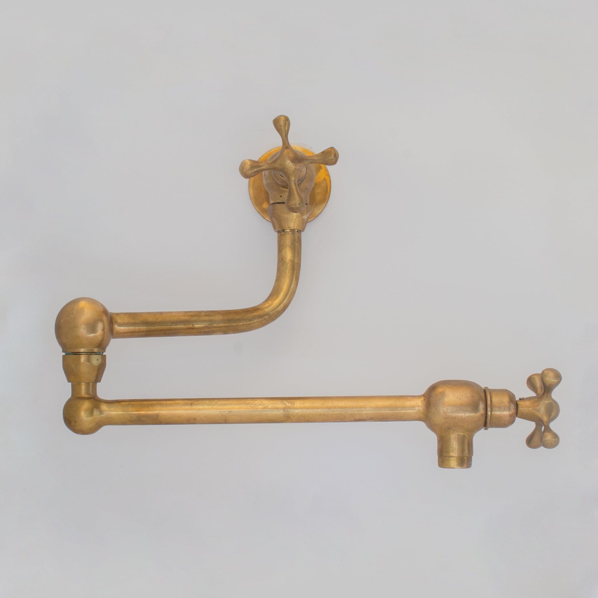 Unlacquered Brass Pot Filler | Aged Brass Stove Faucet