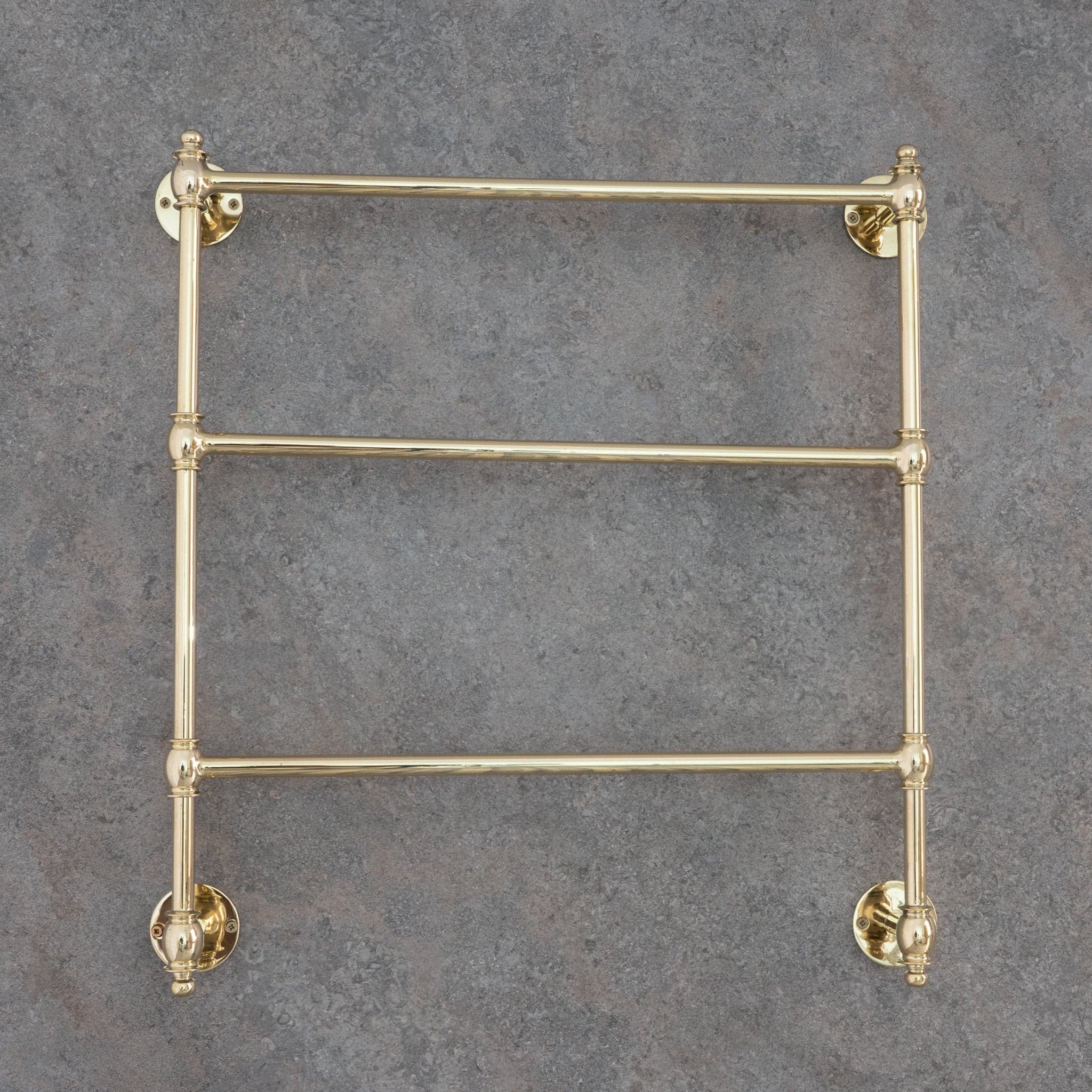 Unlacquered Brass Towel Organizer | Towel Rail