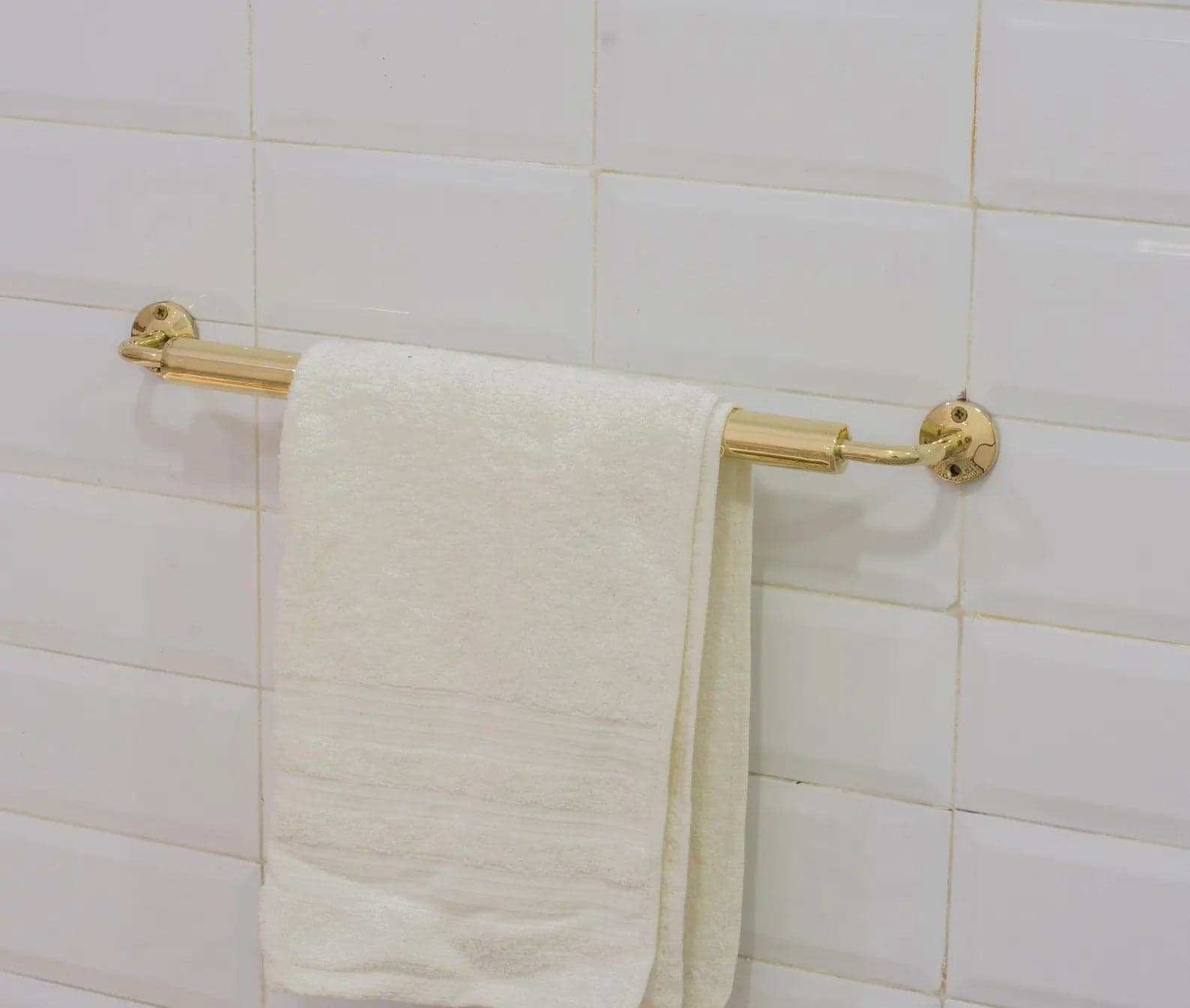 Unlacquered Brass Towel Rail – Bathroom Towel Holder