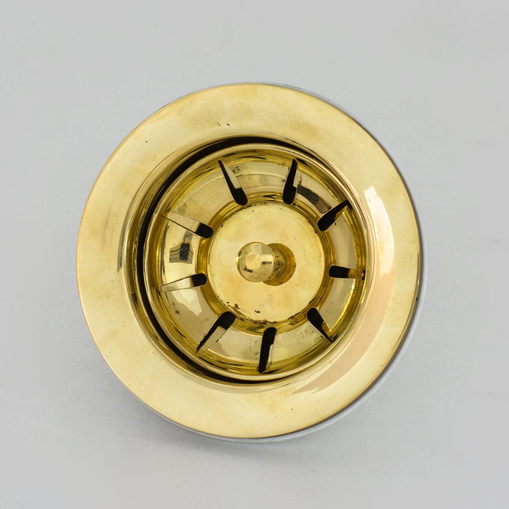 Unlacquered Brass Kitchen Strainer Basket, Kitchen Sink Drain, Drain Stopper Plug, Basket Strainer