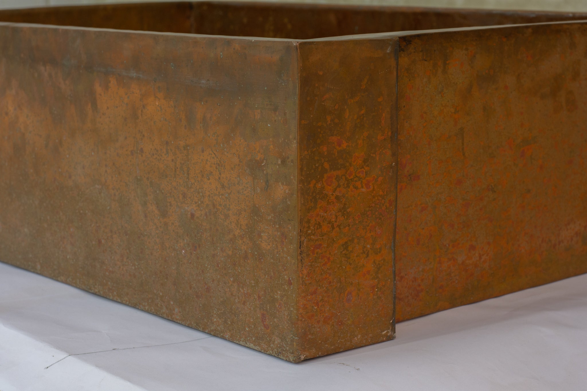 33" Antique Copper Farmhouse Apron Sink, Single Bowl alternate view 4