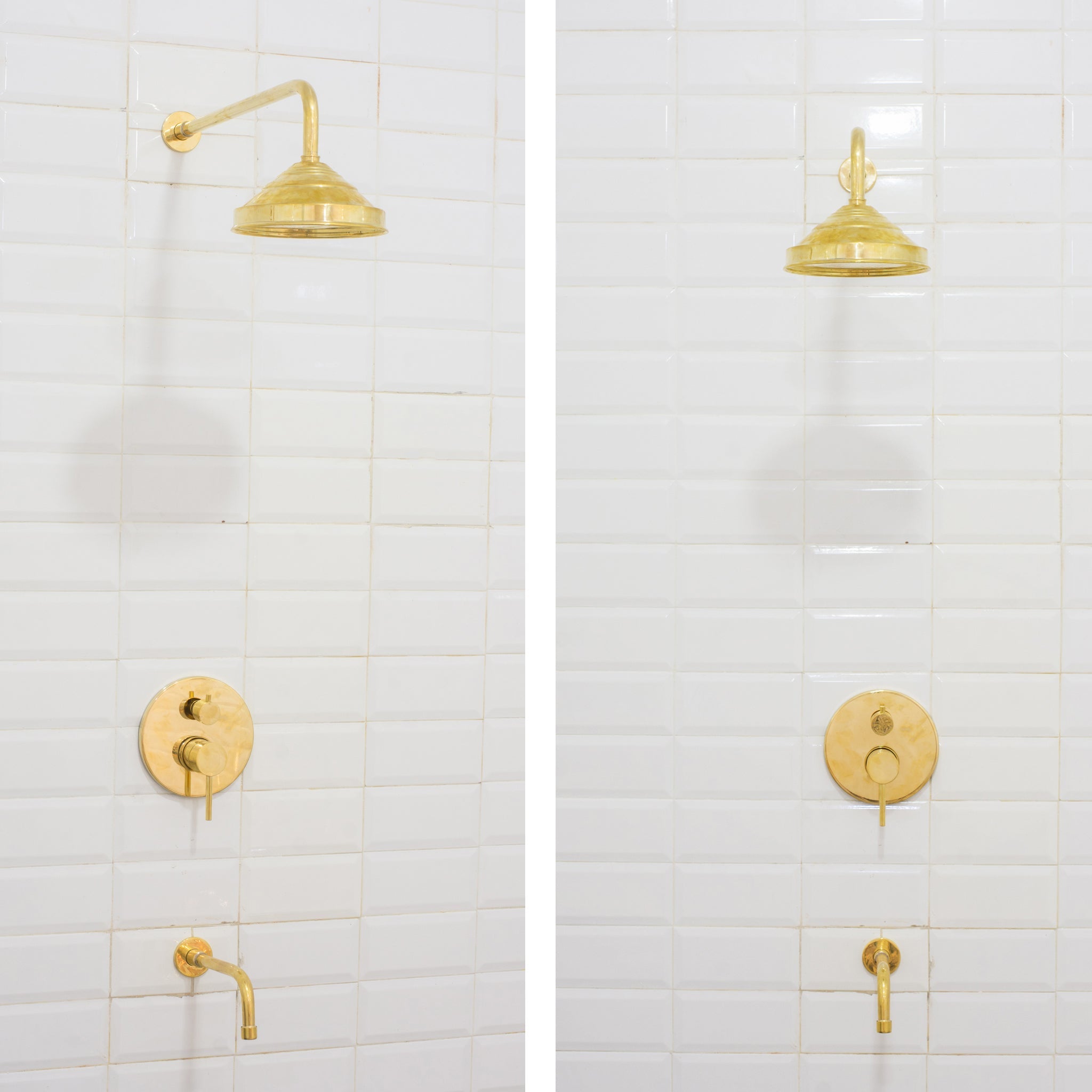 Built-in 2 outlet Brass Shower System - Head Shower System With Tub Filler alternate view 15