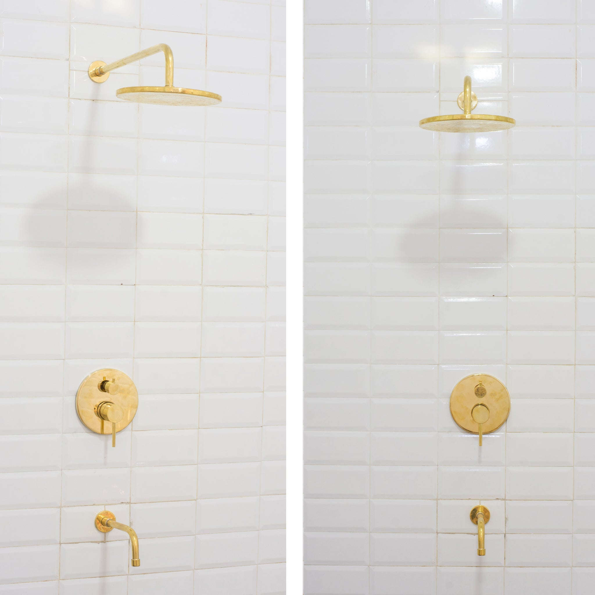 Built-in 2 outlet Brass Shower System - Head Shower System With Tub Filler alternate view 16