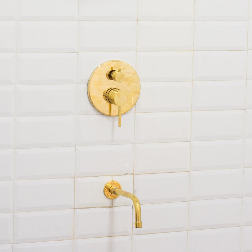 Built-in 2 outlet Brass Shower System - Head Shower System With Tub Filler alternate view 14