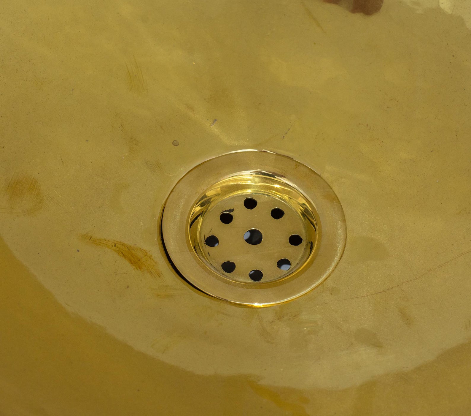 Handcrafted Solid Brass Drop-in Sink, Bathroom Sink, Round Sink, Drop-in Basin Sink alternate view 10