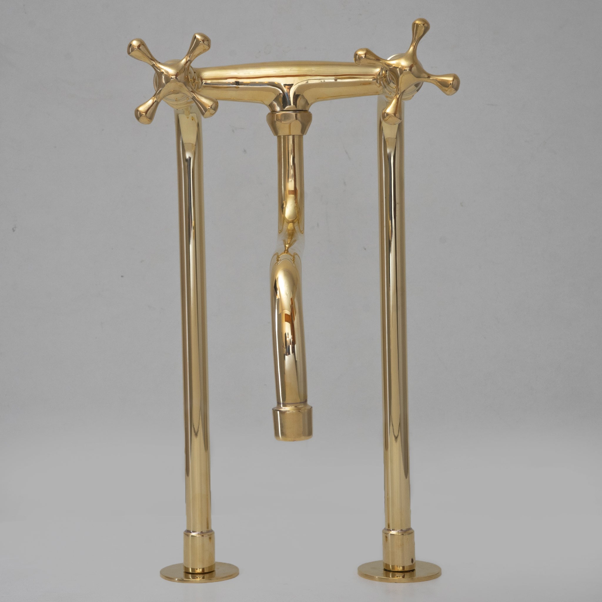 Antique Brass Kitchen Faucet – Unlacquered Brass Faucet alternate view 3