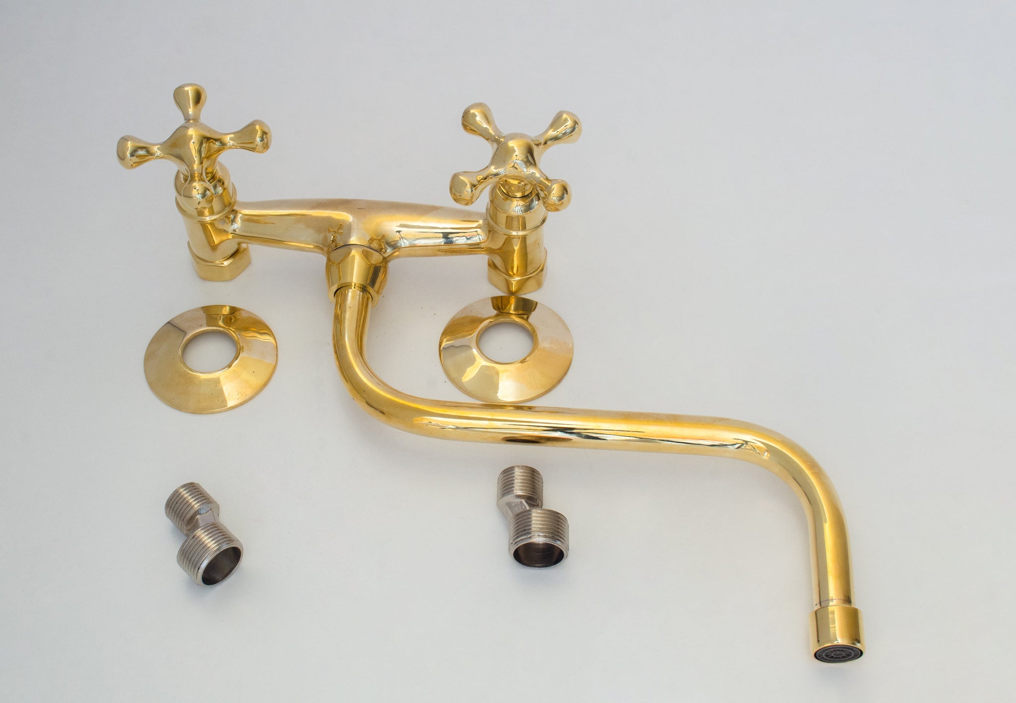 Antique Brass Kitchen Faucet – Wall Kitchen Faucet alternate view 8