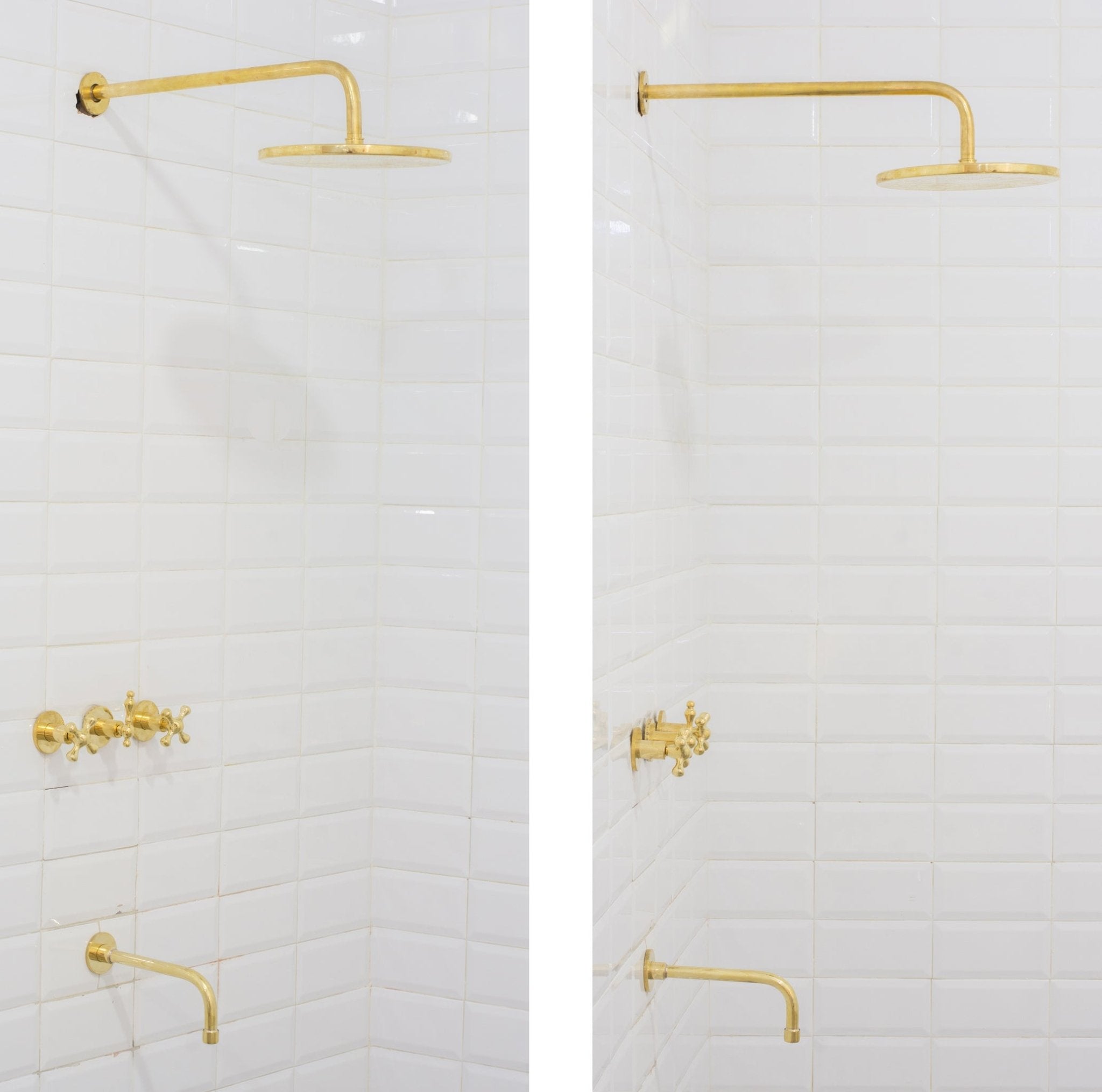 Antique Brass Shower Fixtures – Brass Shower Set alternate view 5