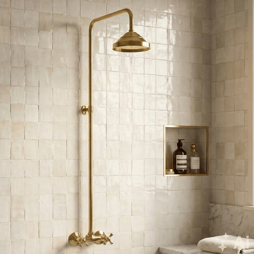 Antique Brass Shower Fixtures – Brass Shower System