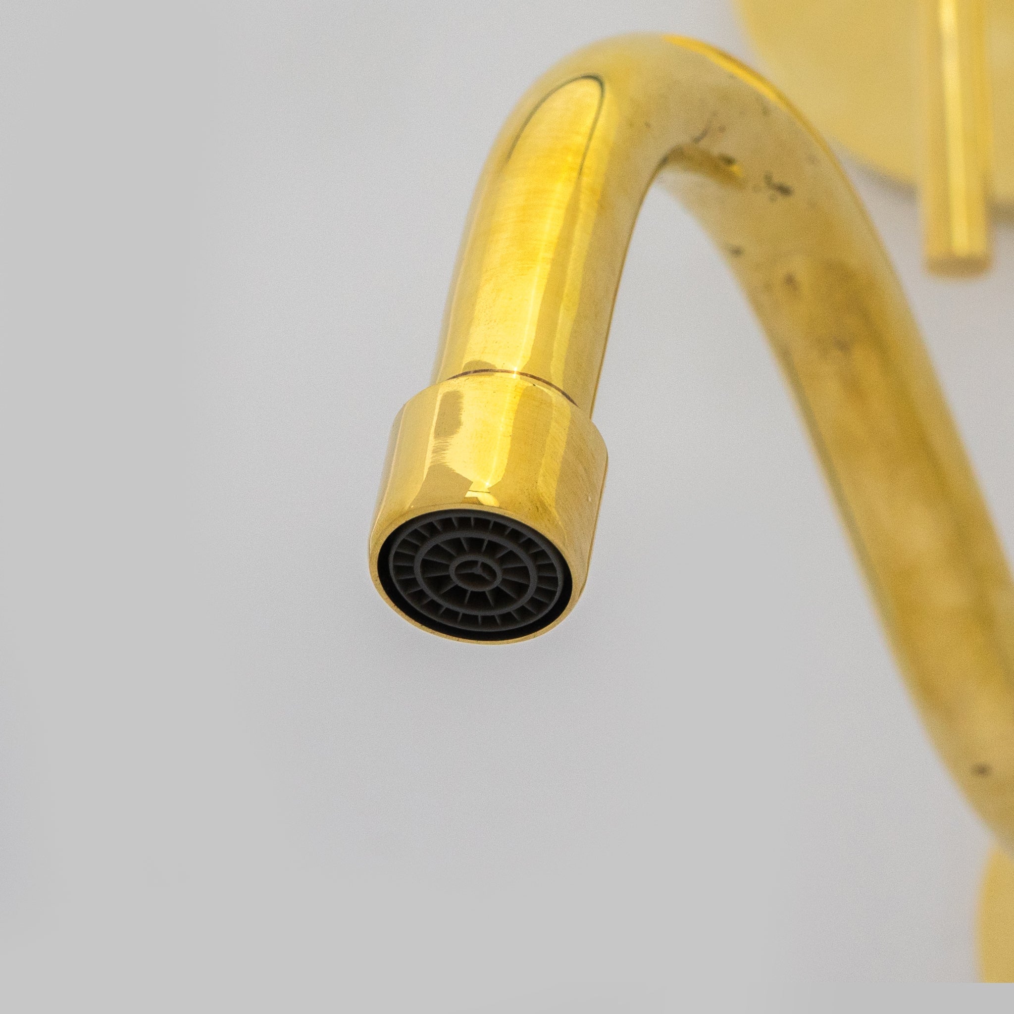 Antique Brass Tub Filler, Wall Mount Solid Brass Tub Faucet alternate view 4