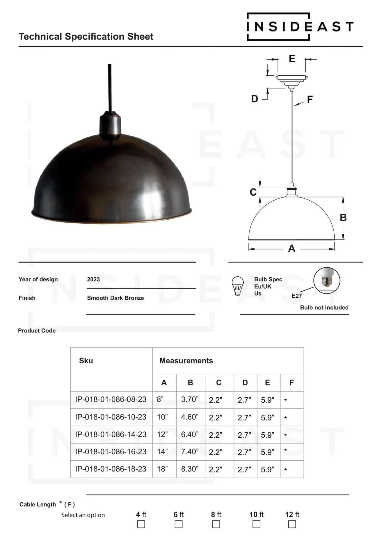 Antique Bronze Pendant Light, Bronze Dome Pendant, Antique Ceiling Lampshade alternate view 15