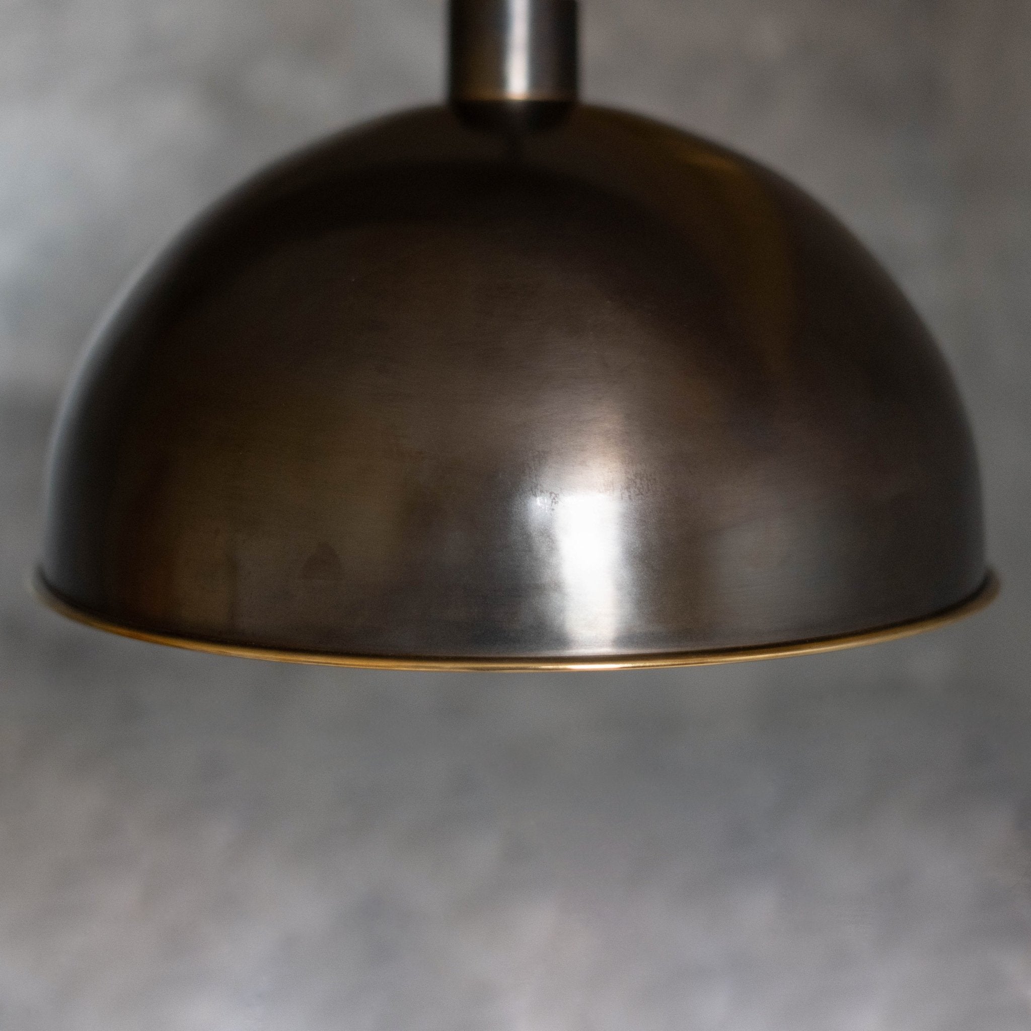 Antique Bronze Pendant Light, Bronze Dome Pendant, Antique Ceiling Lampshade alternate view 4