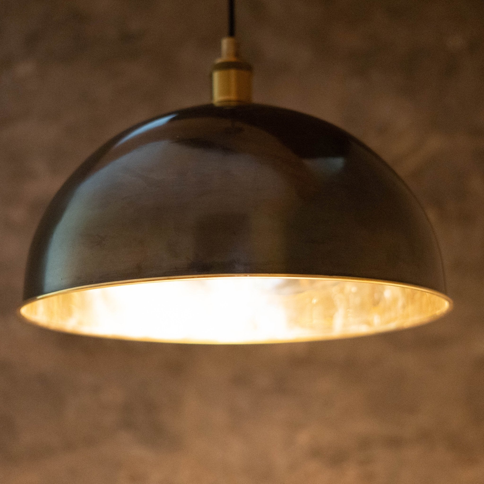 Antique Bronze Pendant Light, Bronze Dome Pendant, Antique Ceiling Lampshade alternate view 5