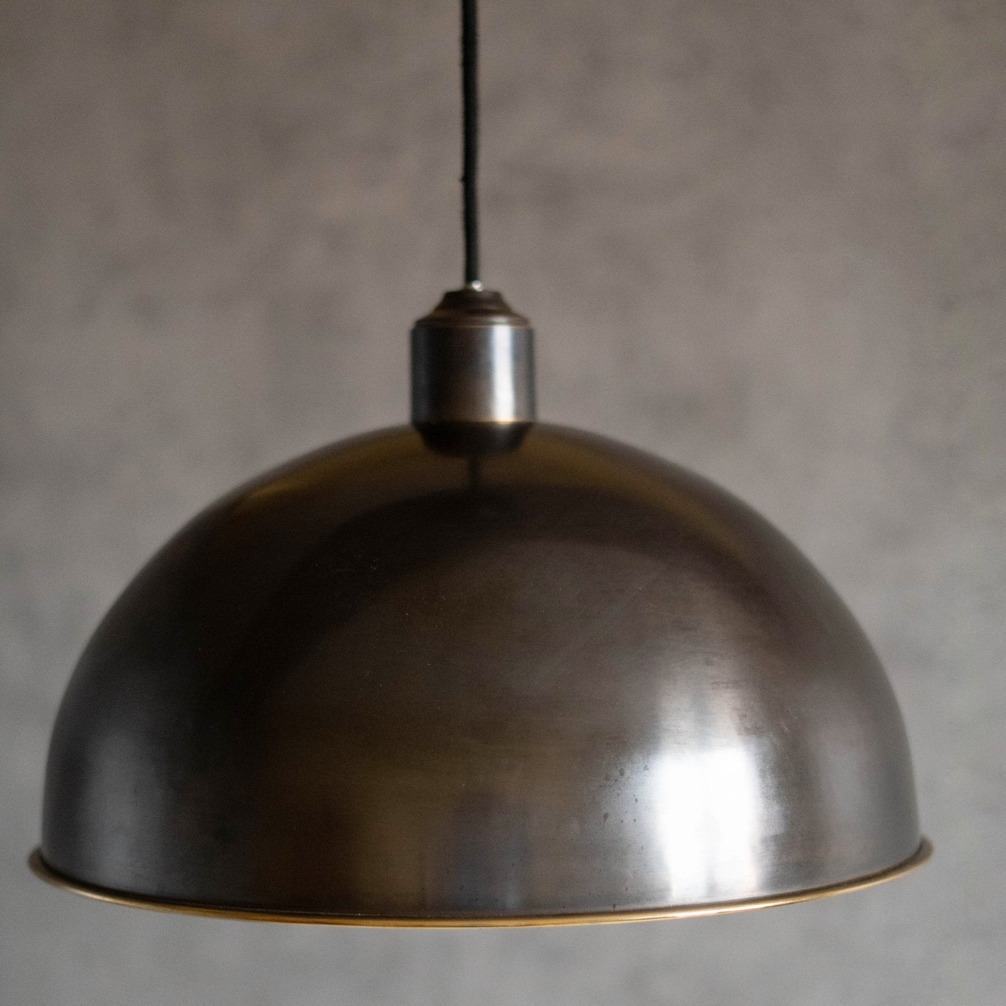 Antique Bronze Pendant Light, Bronze Dome Pendant, Antique Ceiling Lampshade alternate view 3
