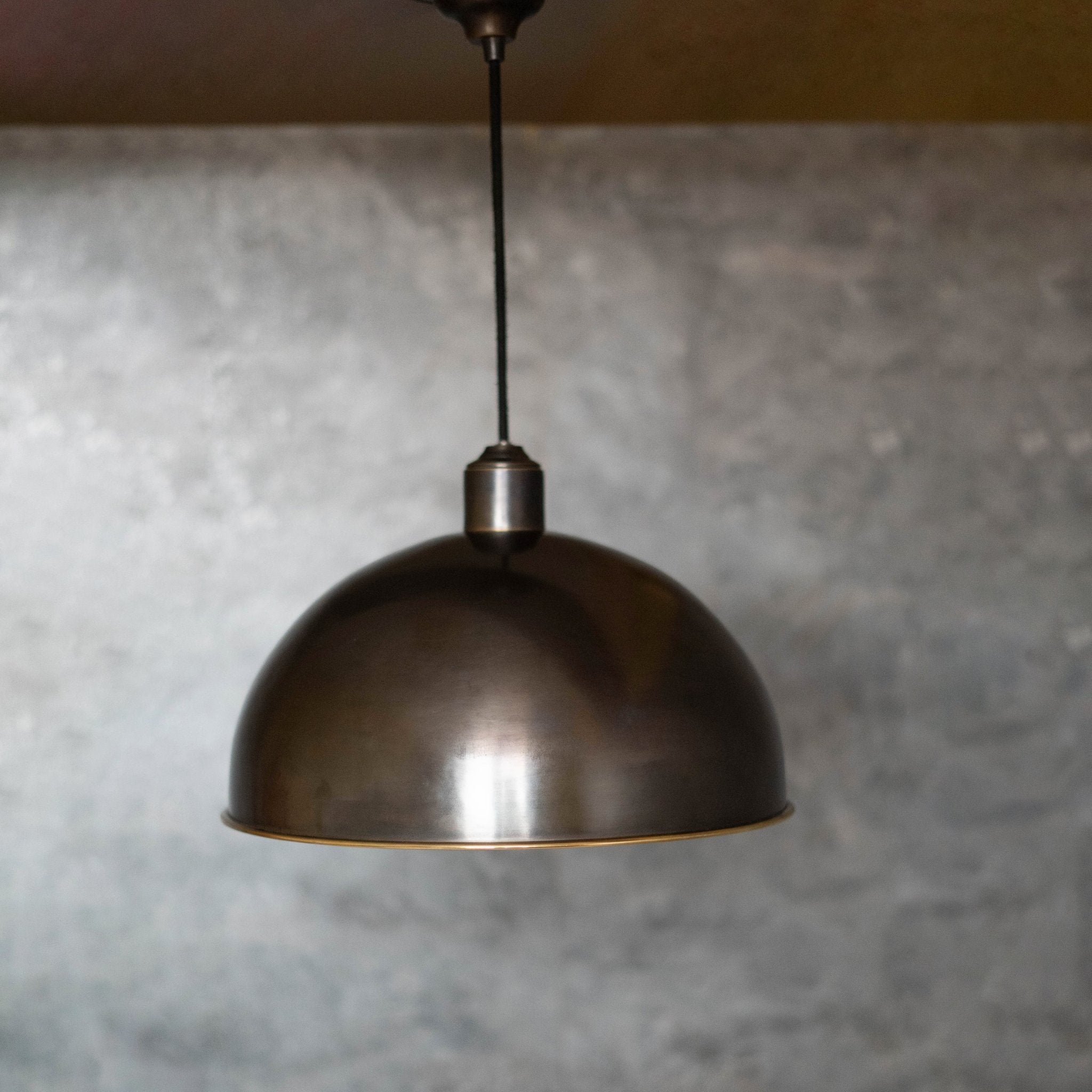 Antique Bronze Pendant Light, Bronze Dome Pendant, Antique Ceiling Lampshade alternate view 2