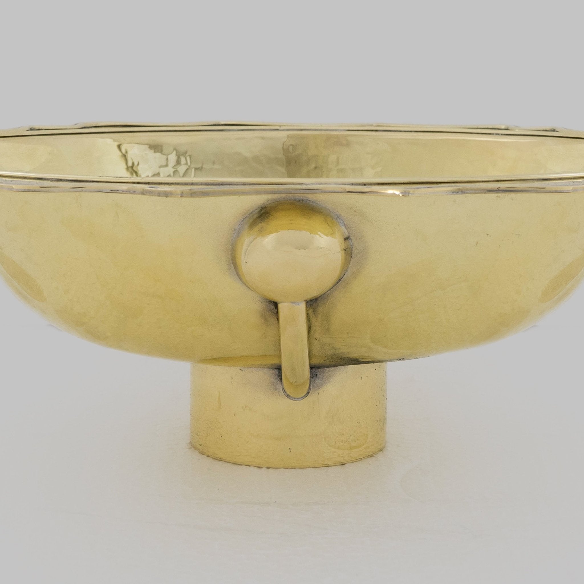 Antique Solid Brass Sink, Unlacquered Exposed Oval Bathroom Sink, Bathroom Vessel sink alternate view 4