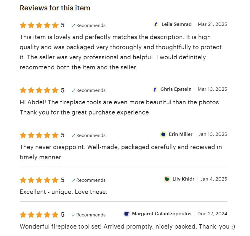 Antique Unlacquered Brass Fireplace Tool alternate view 9