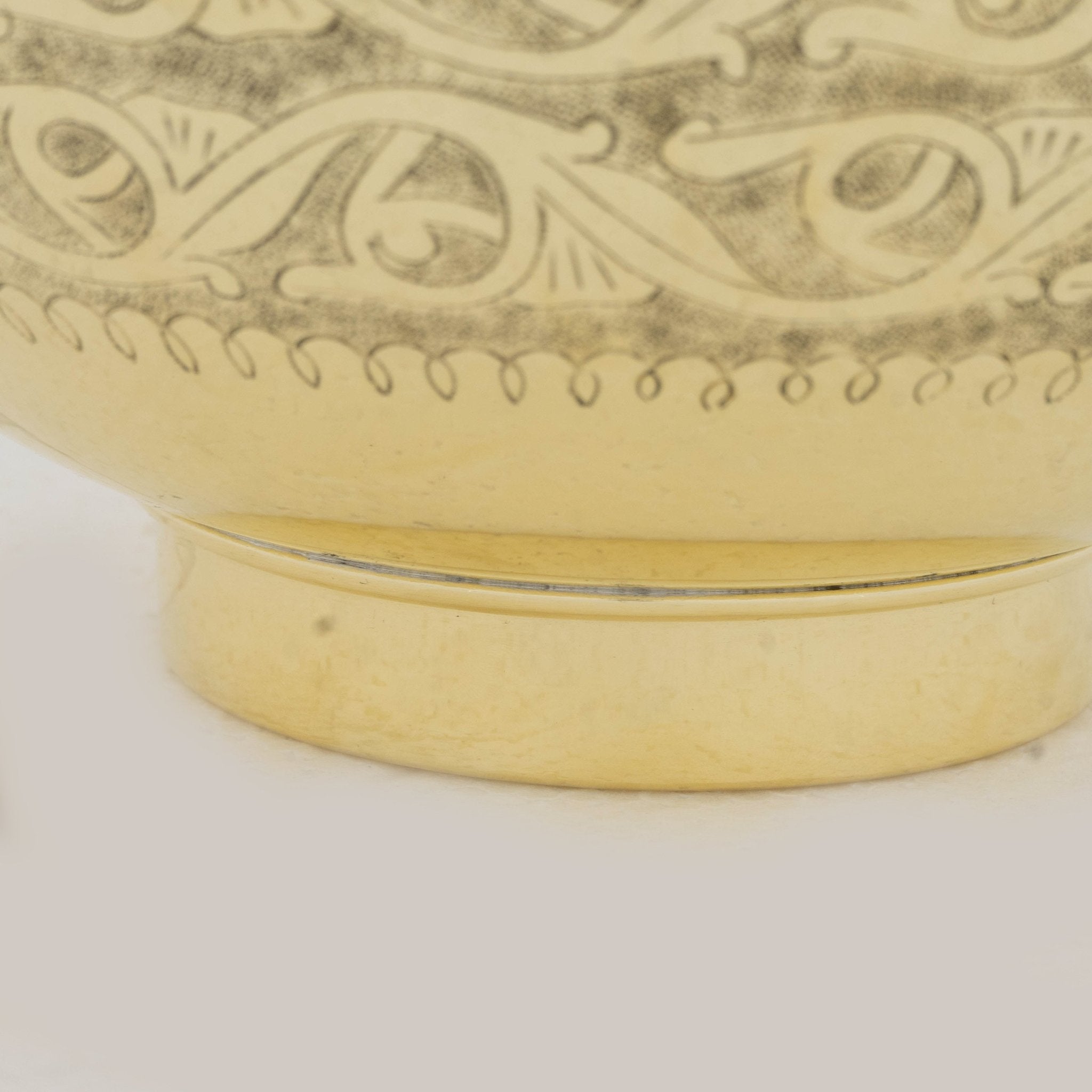 Brass Bathroom Sink, Bowl Vessel Sink, Vanity Basin Sink, Hand Hammered and Hand Engraved alternate view 3