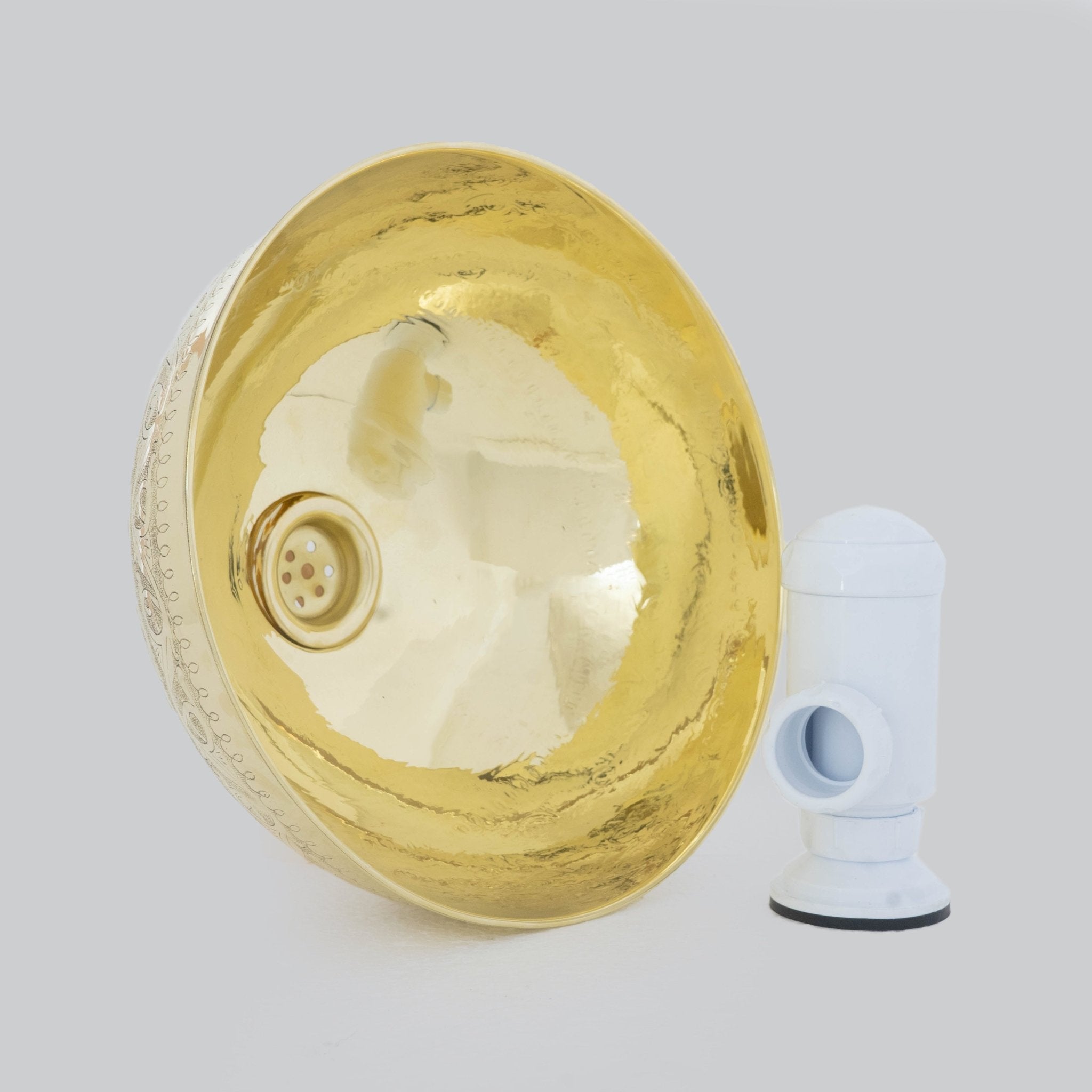 Brass Bathroom Sink, Bowl Vessel Sink, Vanity Basin Sink, Hand Hammered and Hand Engraved alternate view 7