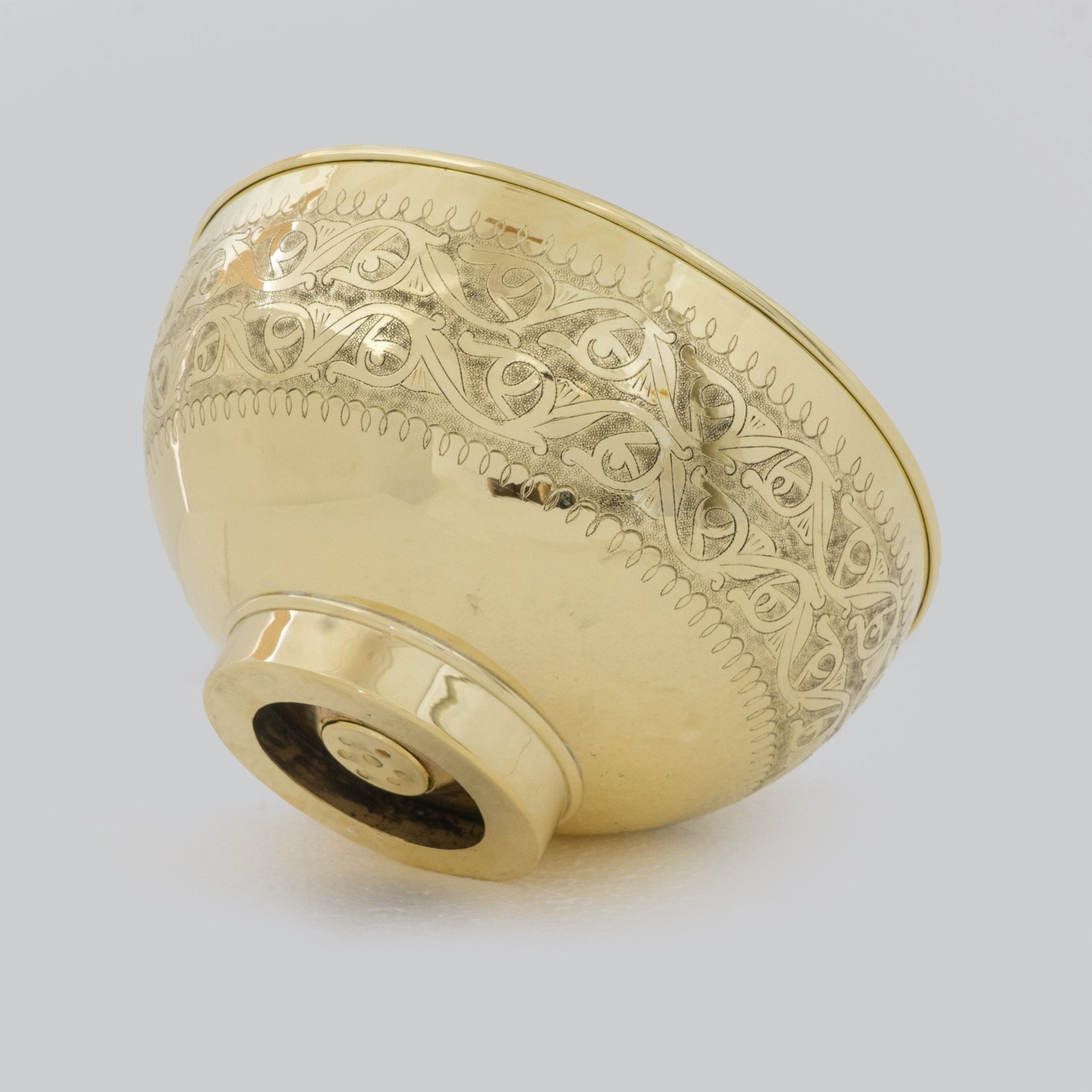 Brass Bathroom Sink, Bowl Vessel Sink, Vanity Basin Sink, Hand Hammered and Hand Engraved alternate view 6