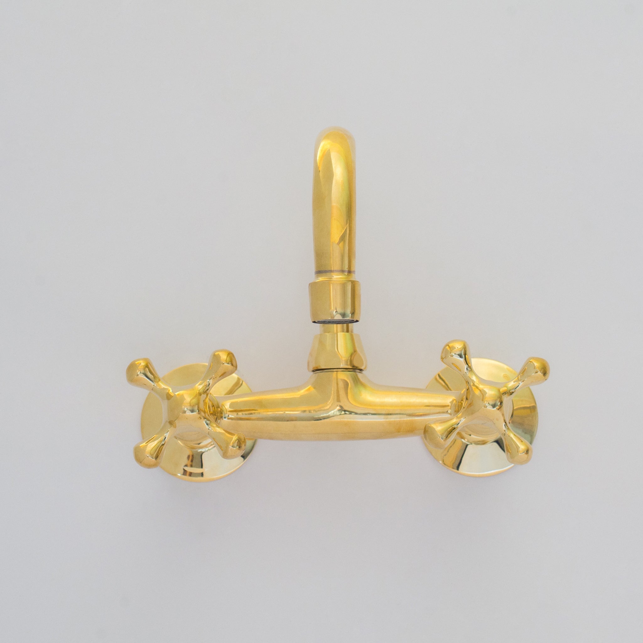 Brass Kitchen Faucet – Vintage Brass Kitchen Faucet alternate view 4