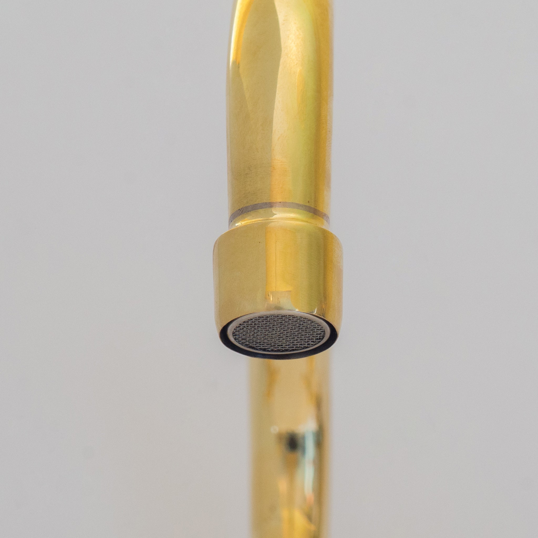 Brass Kitchen Faucet – Vintage Brass Kitchen Faucet alternate view 8