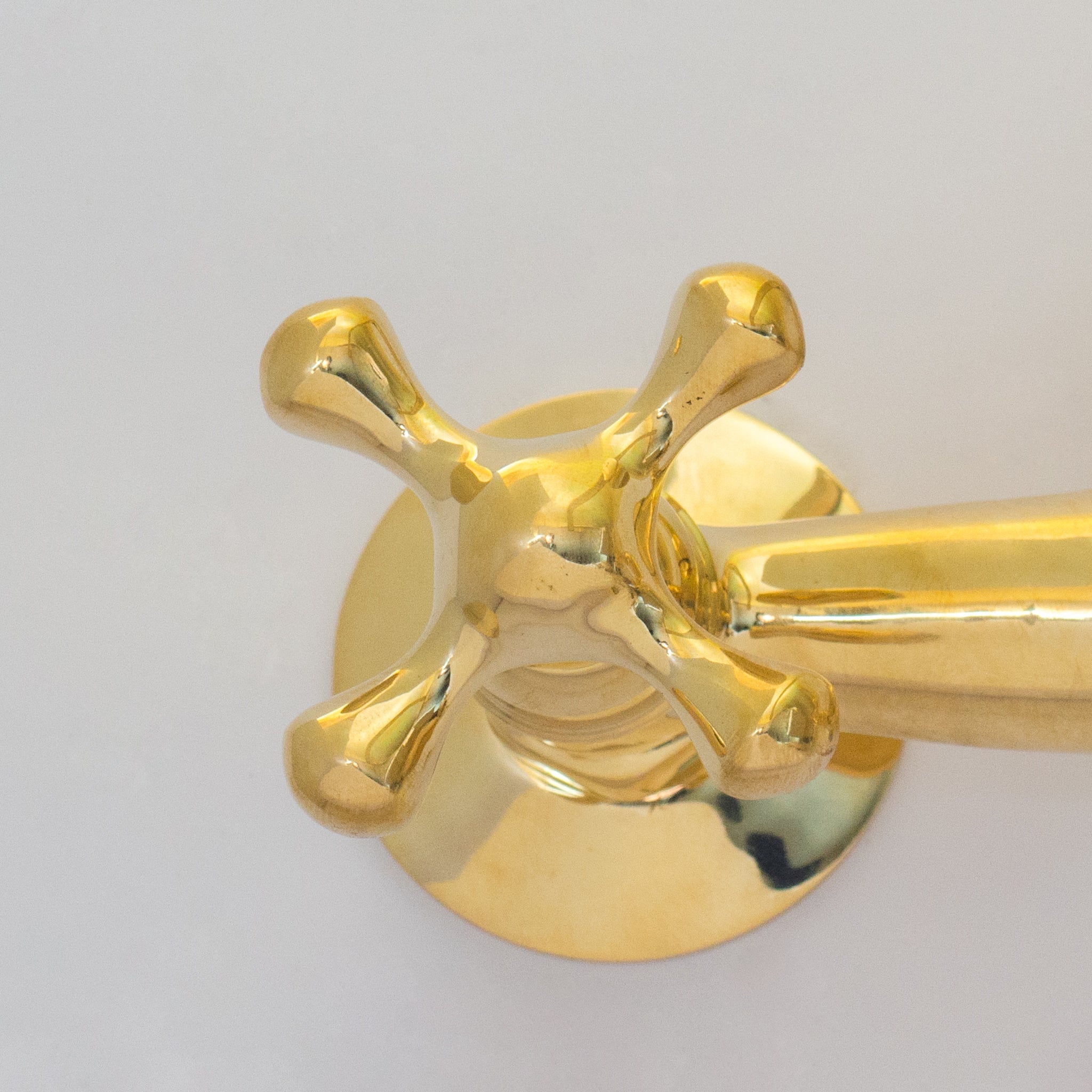 Brass Kitchen Faucet – Vintage Brass Kitchen Faucet alternate view 6