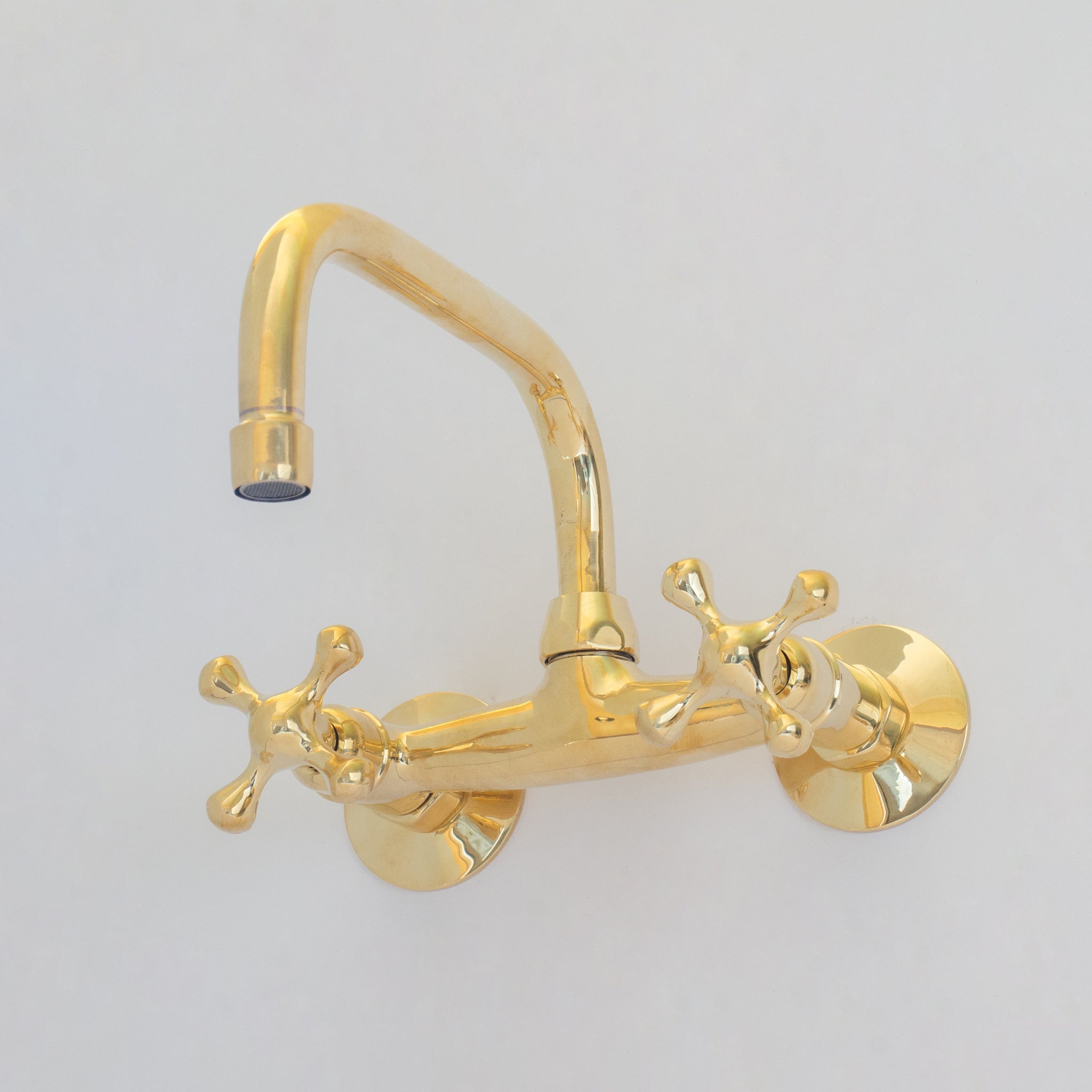 Brass Kitchen Faucet – Vintage Brass Kitchen Faucet alternate view 5