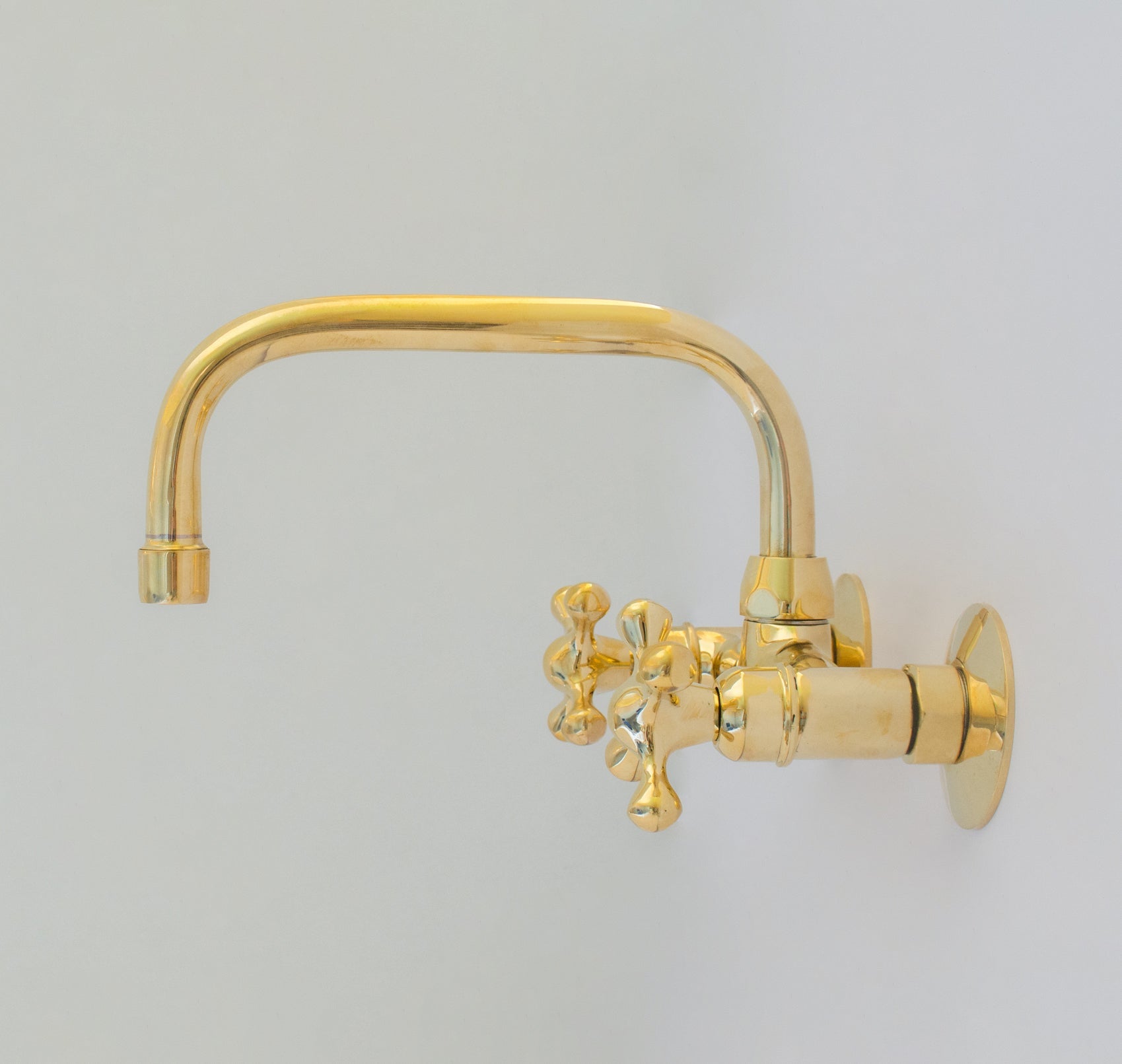 Brass Kitchen Faucet – Vintage Brass Kitchen Faucet alternate view 3