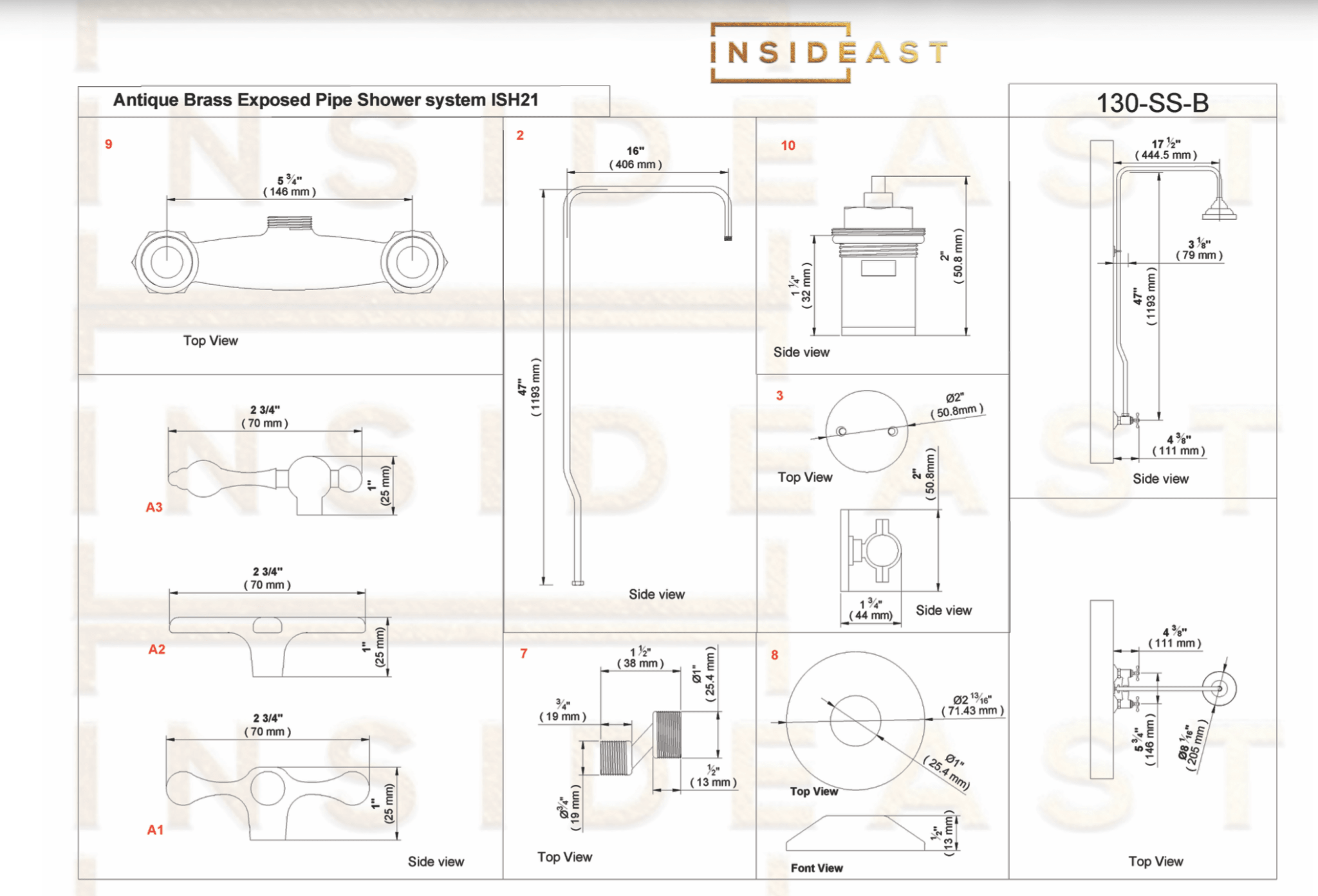 Brass Shower – Brass Shower Fixtures alternate view 8