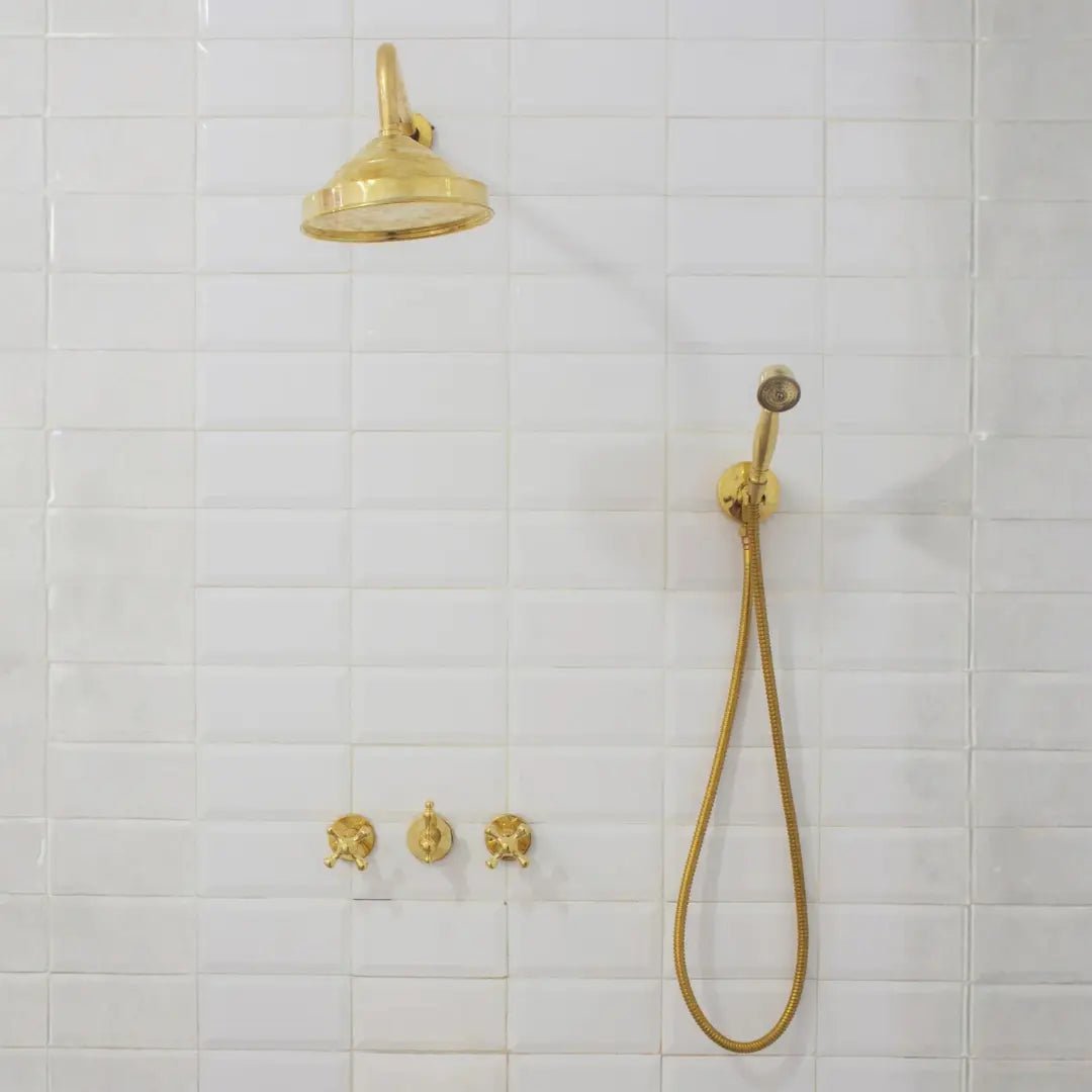 Brass Shower Fixtures – Dual Shower Head alternate view 11