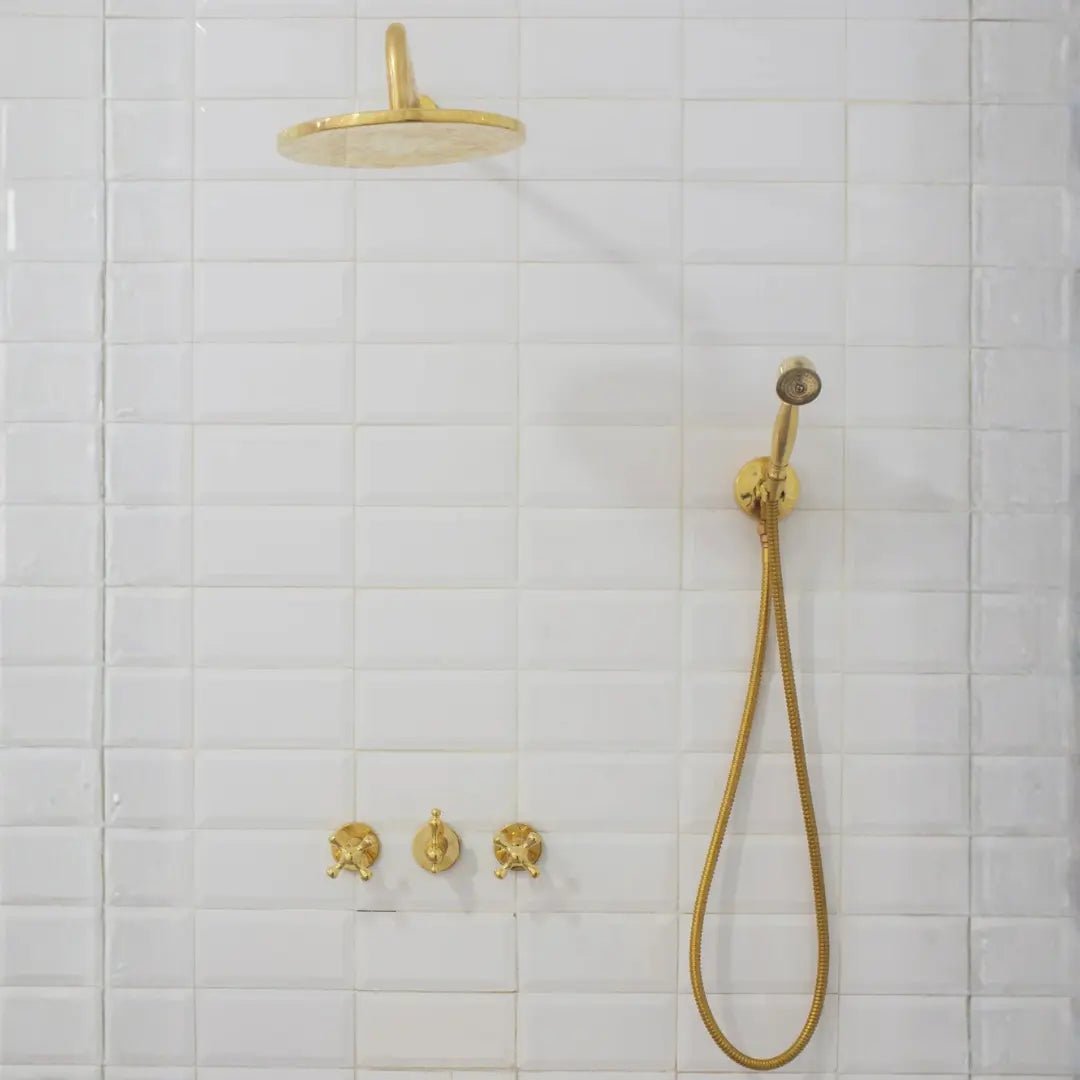 Brass Shower Fixtures – Dual Shower Head alternate view 12