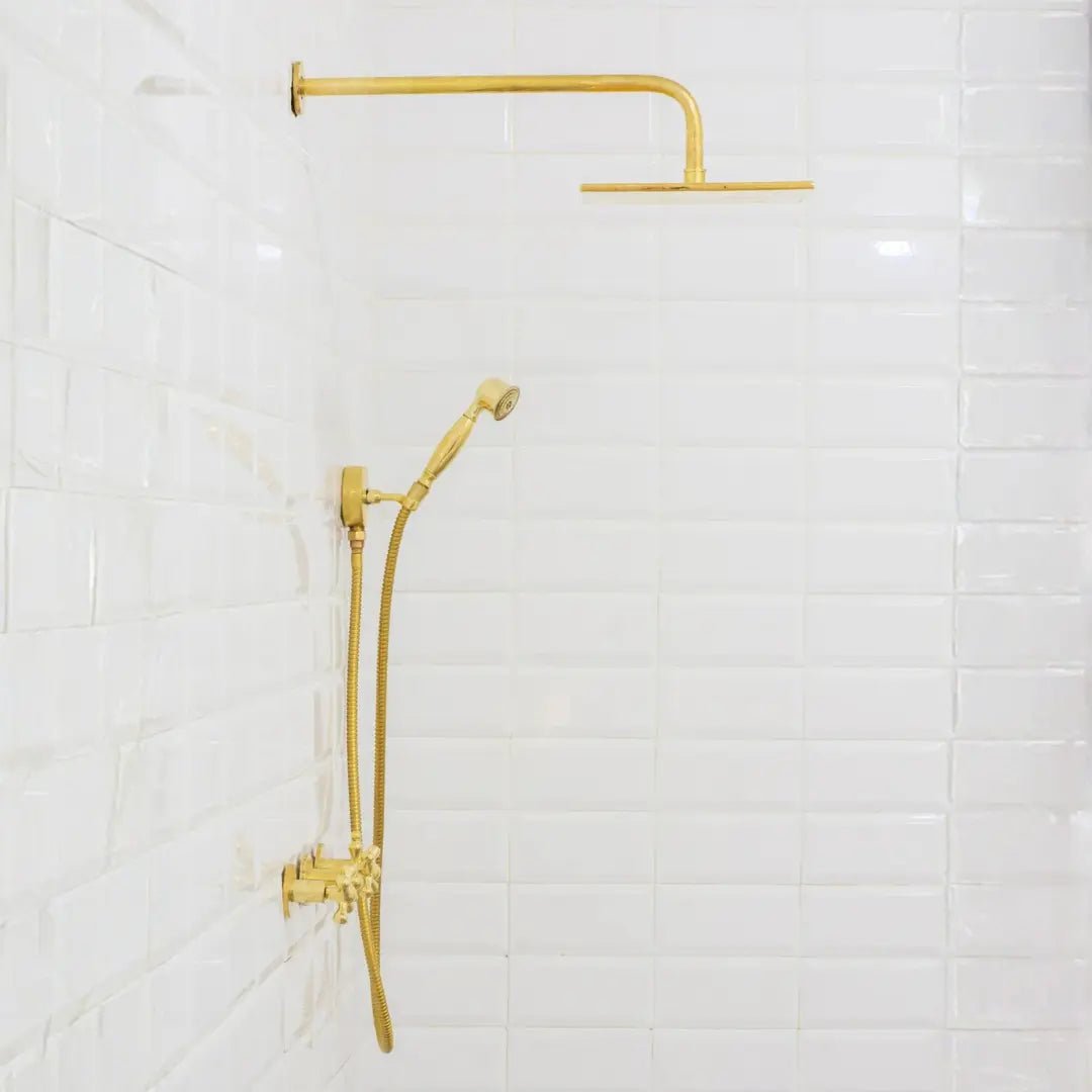 Brass Shower Fixtures – Dual Shower Head alternate view 9