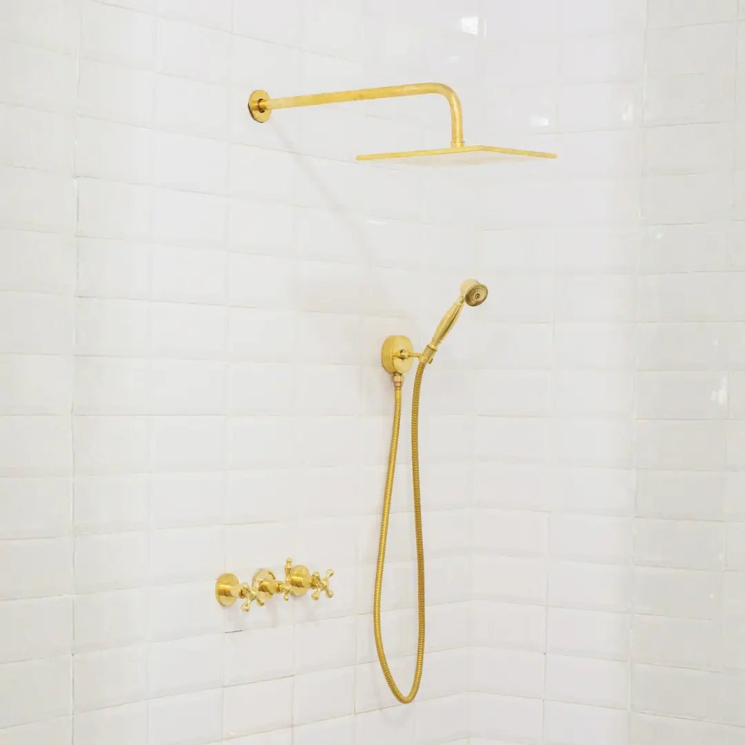 Brass Shower Fixtures – Dual Shower Head alternate view 15