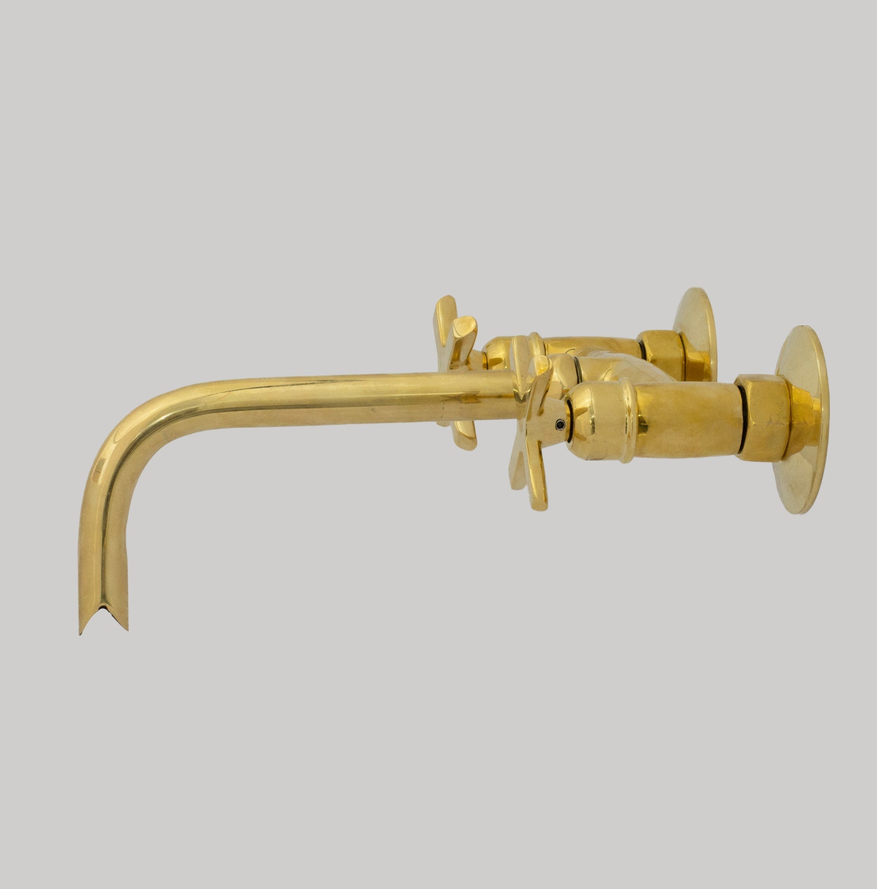 Brass Wall Mount Faucet – Antique Brass Bathroom Faucet alternate view 9