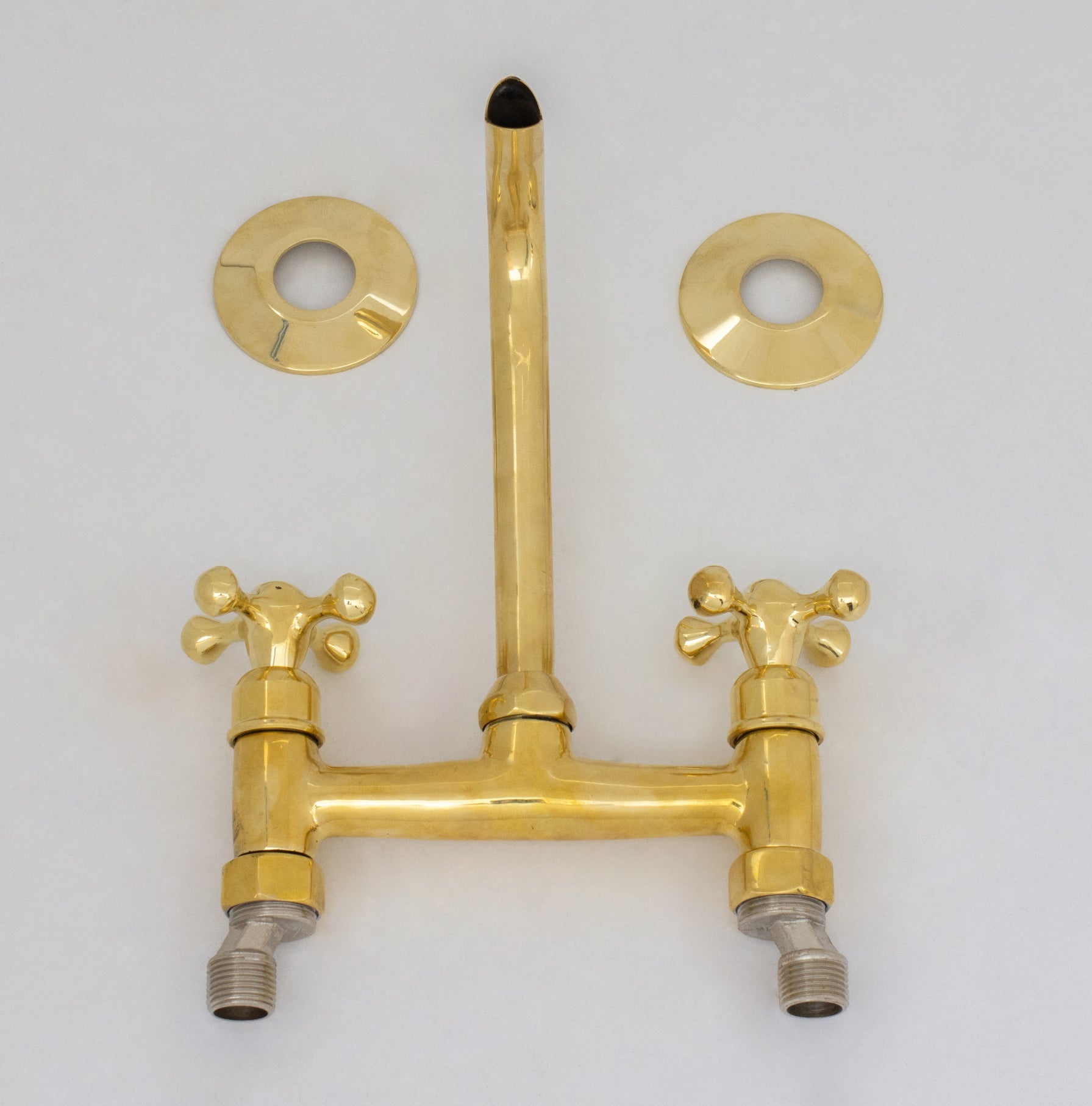 Brass Wall Mount Faucet – Antique Brass Bathroom Faucet alternate view 12