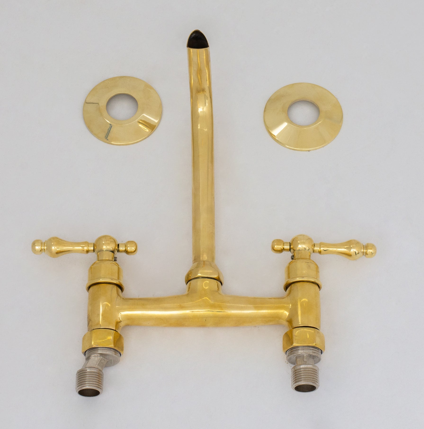 Brass Wall Mount Faucet – Antique Brass Bathroom Faucet alternate view 14
